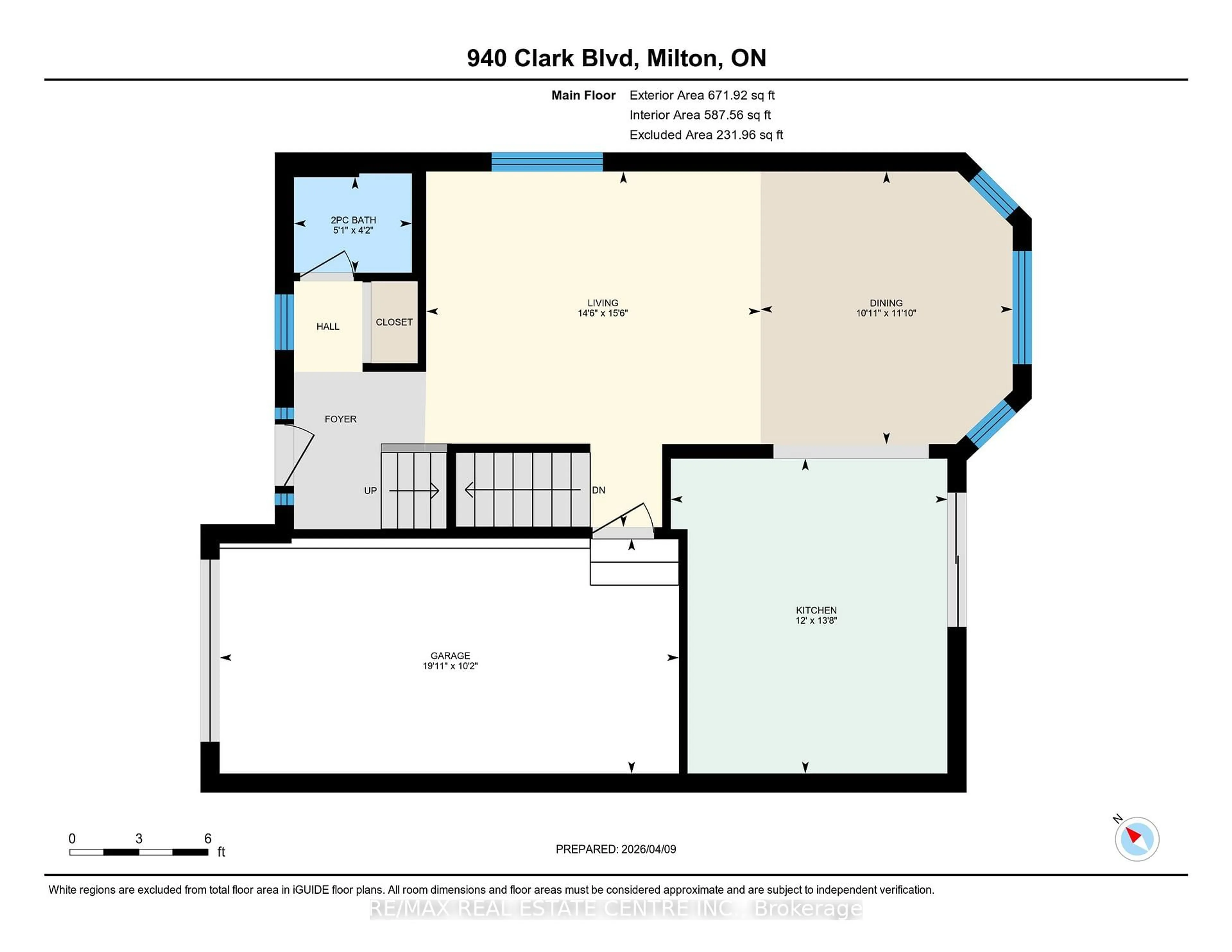 Floor plan for 940 Clark Blvd, Milton Ontario L9T 6P6