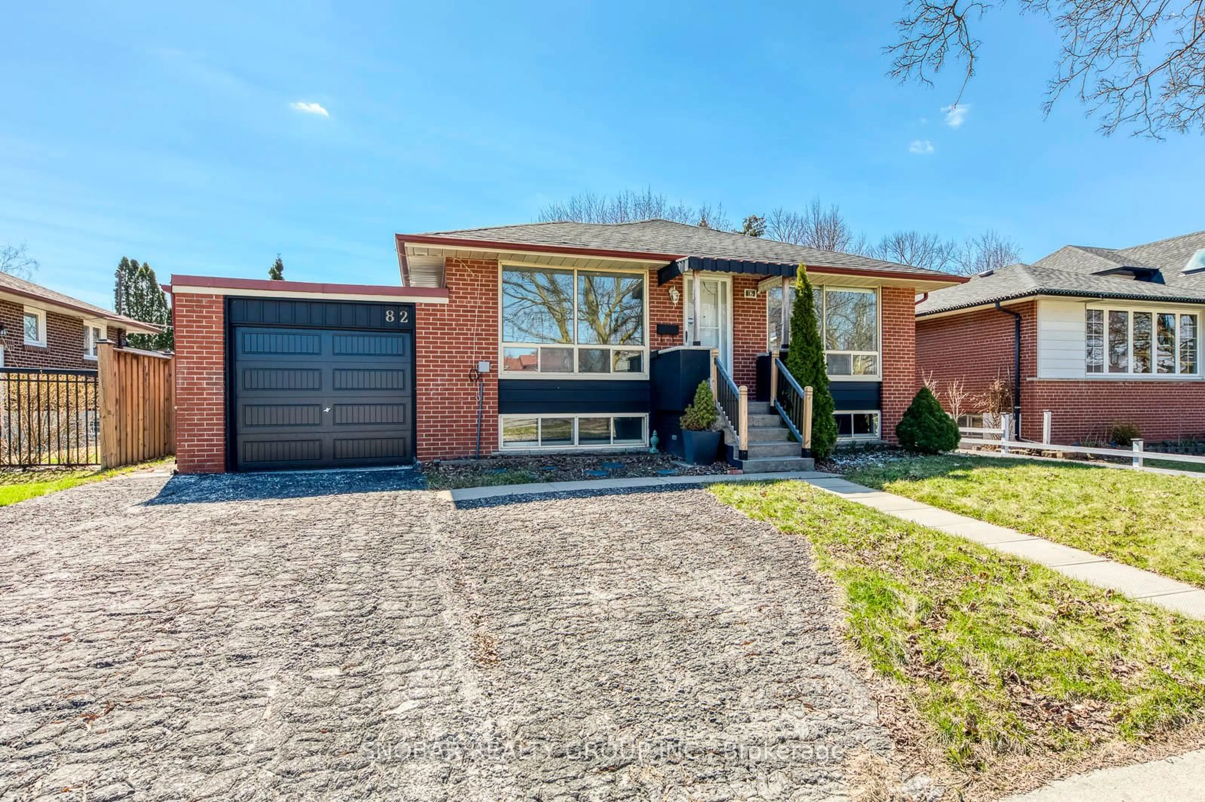 Home with brick exterior material, street for 82 Celestine Dr, Toronto Ontario M9R 3N4