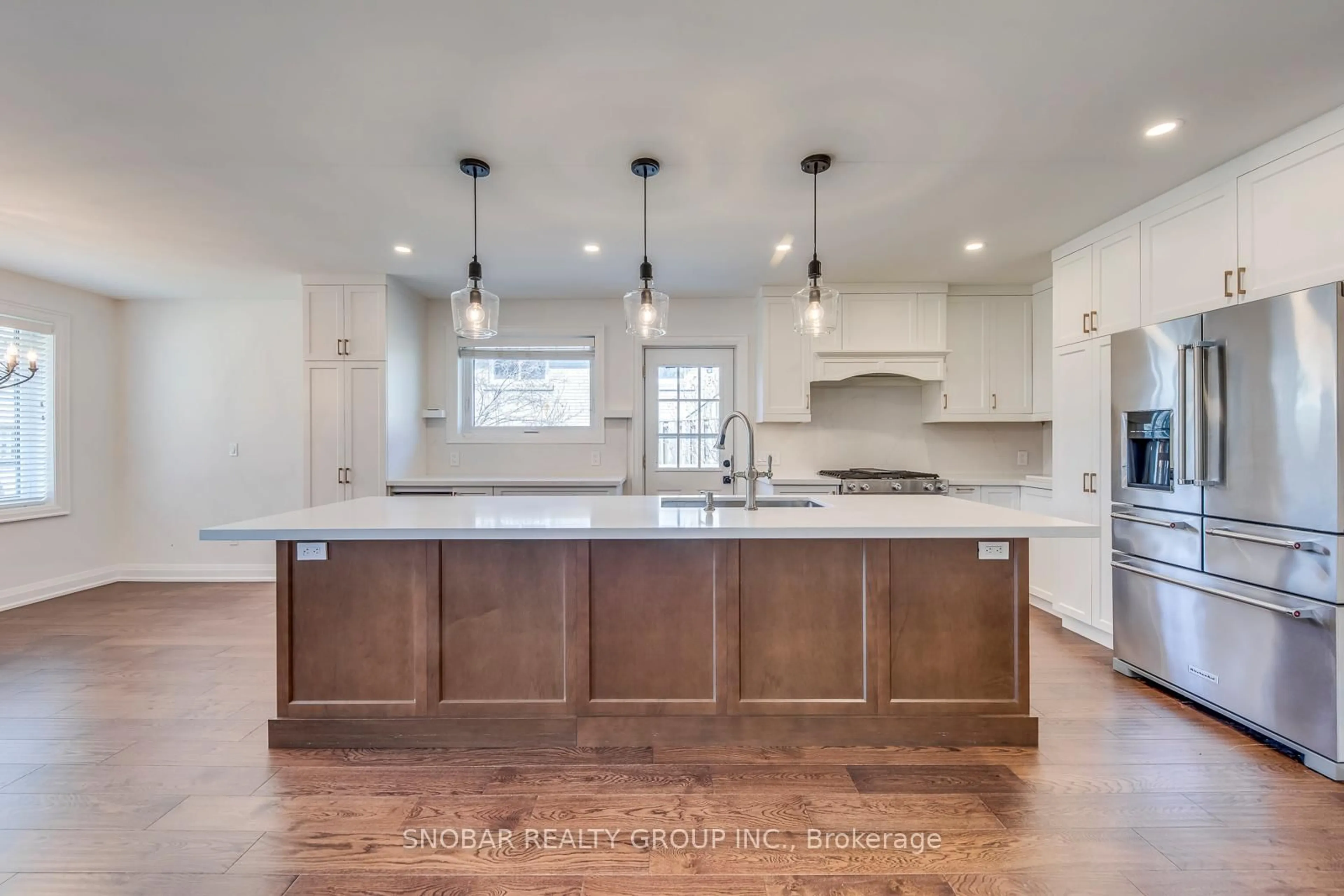 Open concept kitchen, unknown for 19 Vanderbrent Cres, Toronto Ontario M9R 3W9