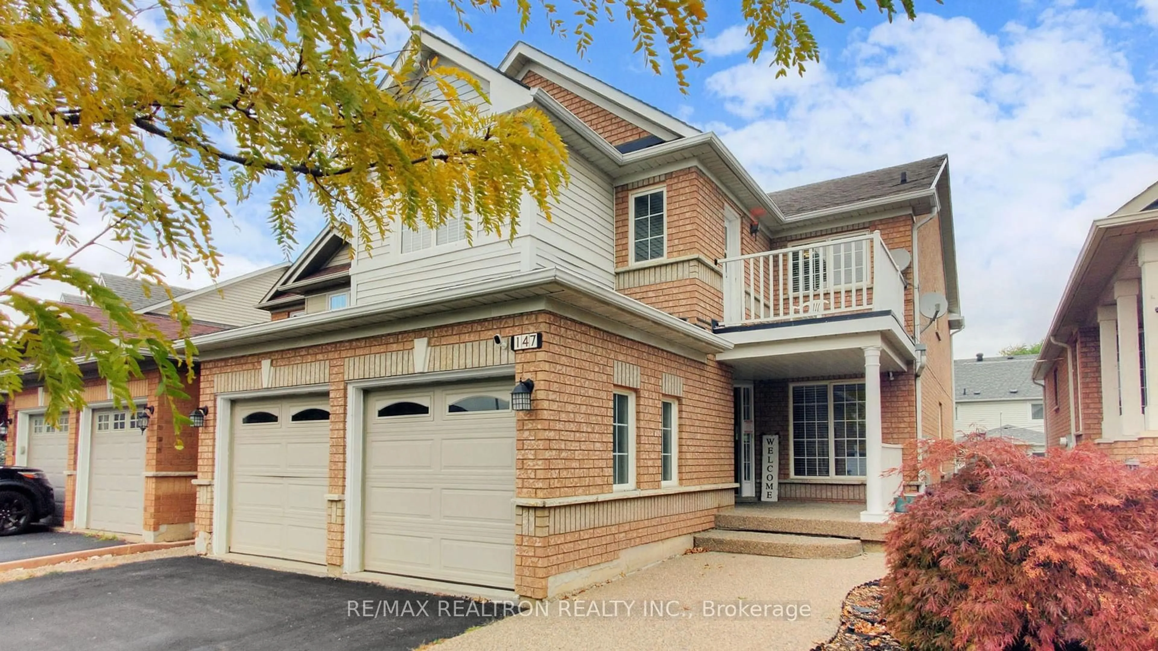 Home with brick exterior material, street for 147 Porchlight Rd, Brampton Ontario L6X 4R7