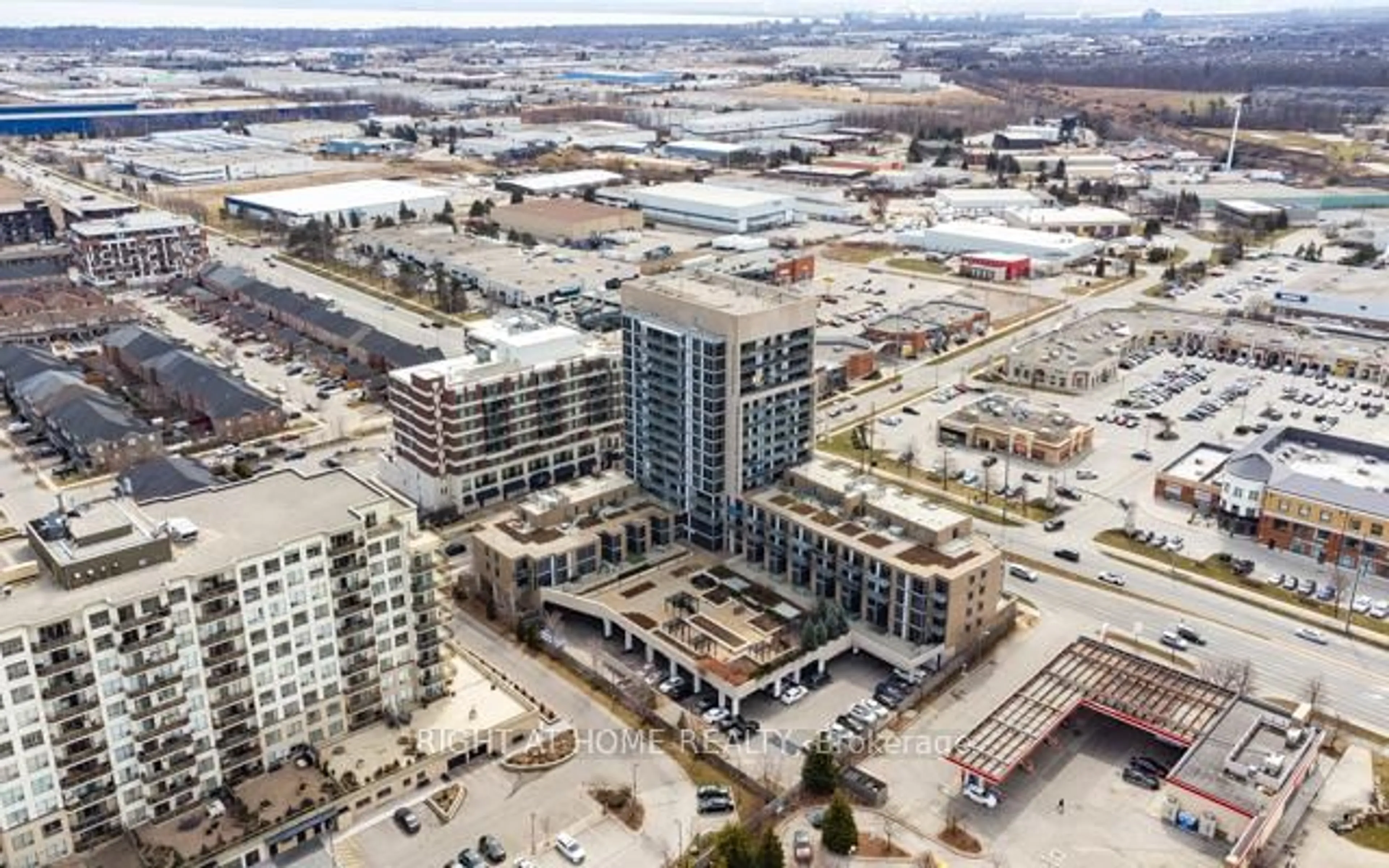 A pic from outside/outdoor area/front of a property/back of a property/a pic from drone, city buildings view from balcony for 1940 Ironstone Dr #1405, Burlington Ontario L7L 0E4