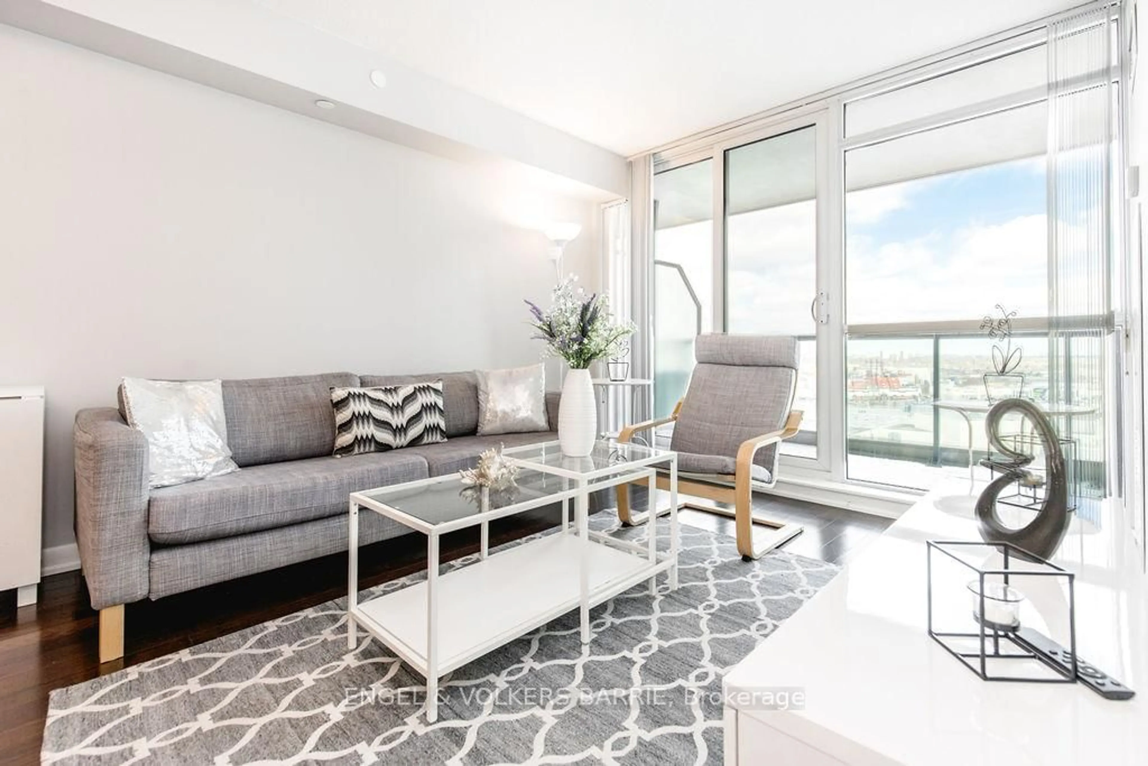 Living room with furniture, unknown for 215 Sherway Gardens Rd #1709, Toronto Ontario M9C 0A4