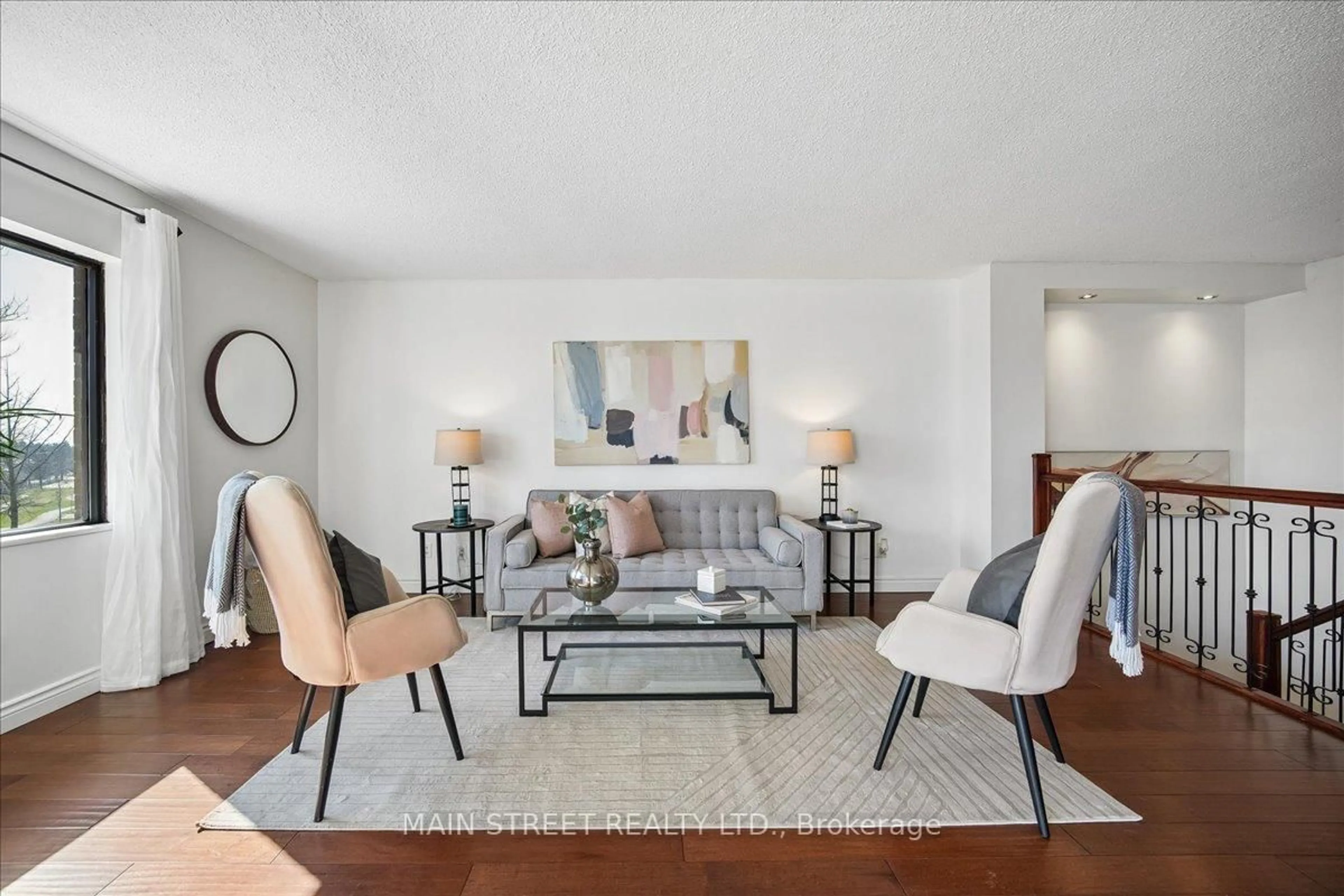 Living room with furniture, unknown for 1000 Cedarglen Gate #217, Mississauga Ontario L5C 3Z5