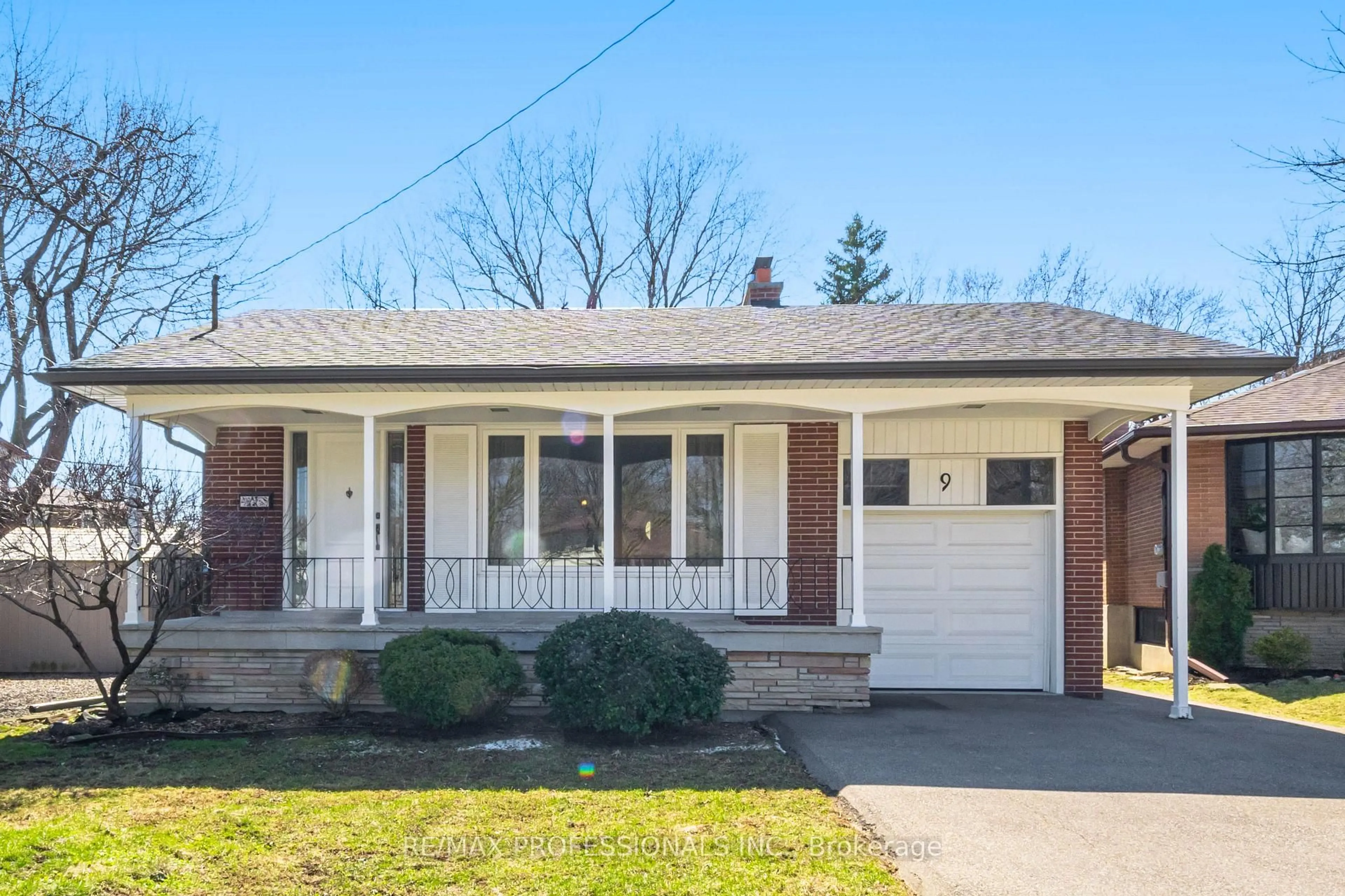 Home with brick exterior material, street for 9 Halbadier Pl, Toronto Ontario M9B 2H4