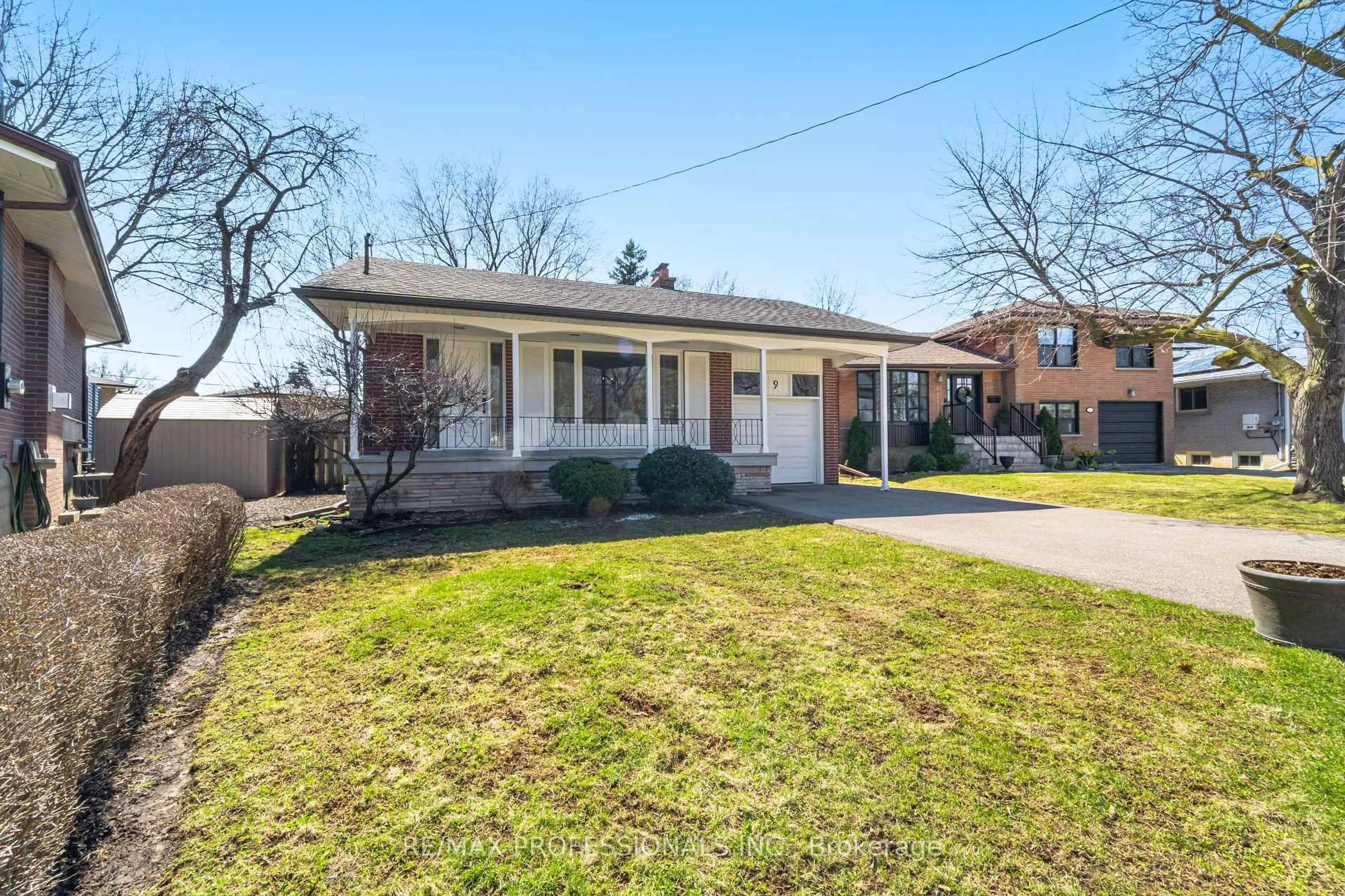 Home with brick exterior material, street for 9 Halbadier Pl, Toronto Ontario M9B 2H4