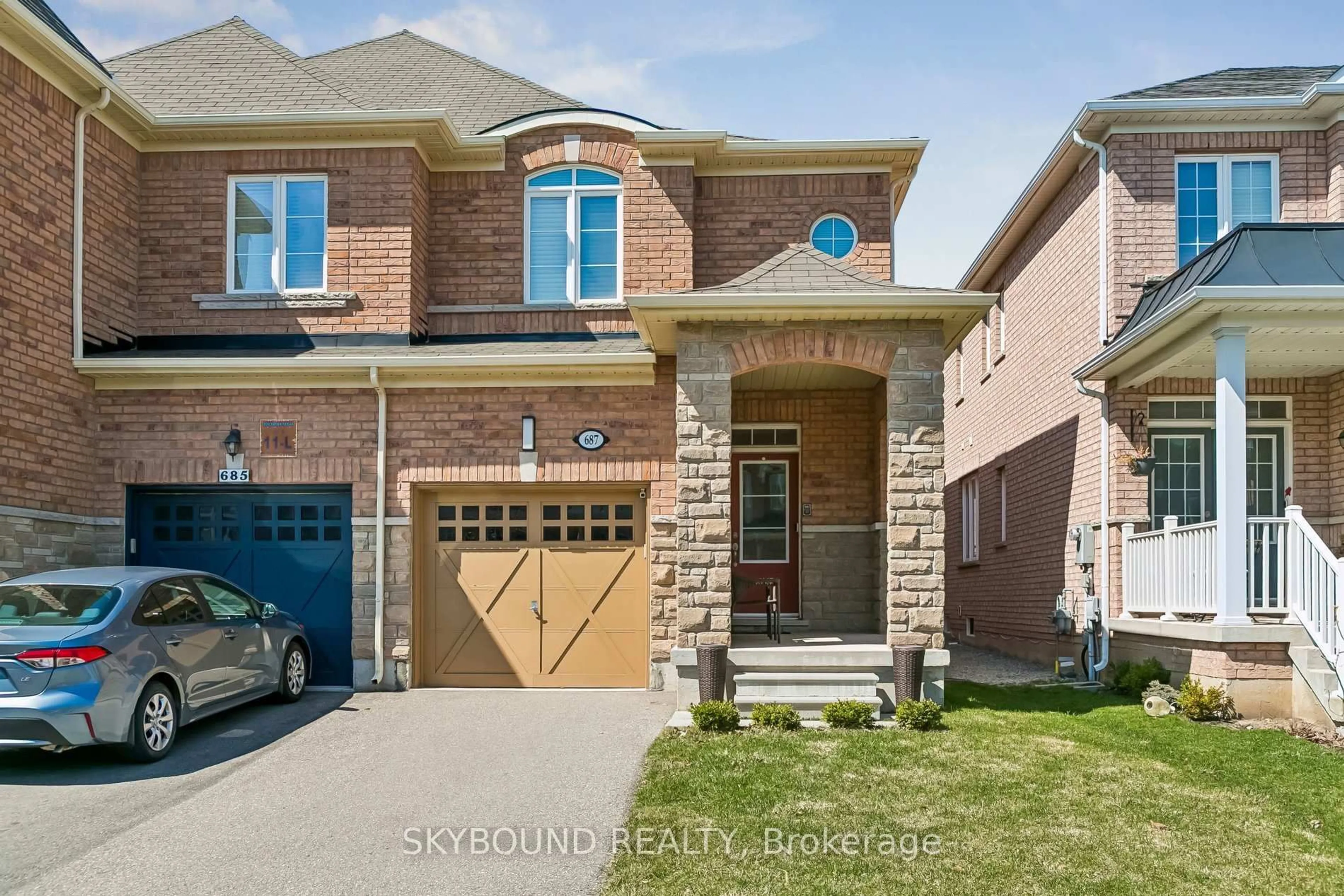 Home with brick exterior material, street for 687 Megson Terr, Milton Ontario L9T 8K4