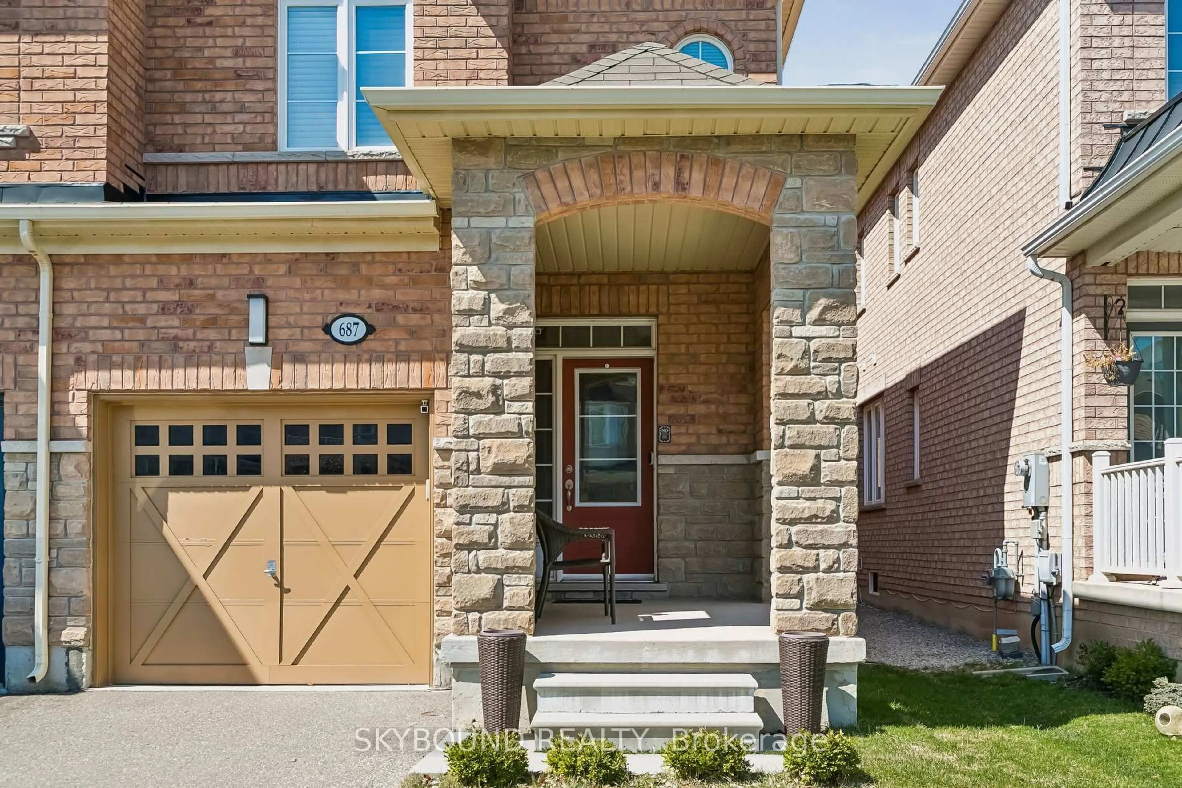Home with brick exterior material, street for 687 Megson Terr, Milton Ontario L9T 8K4