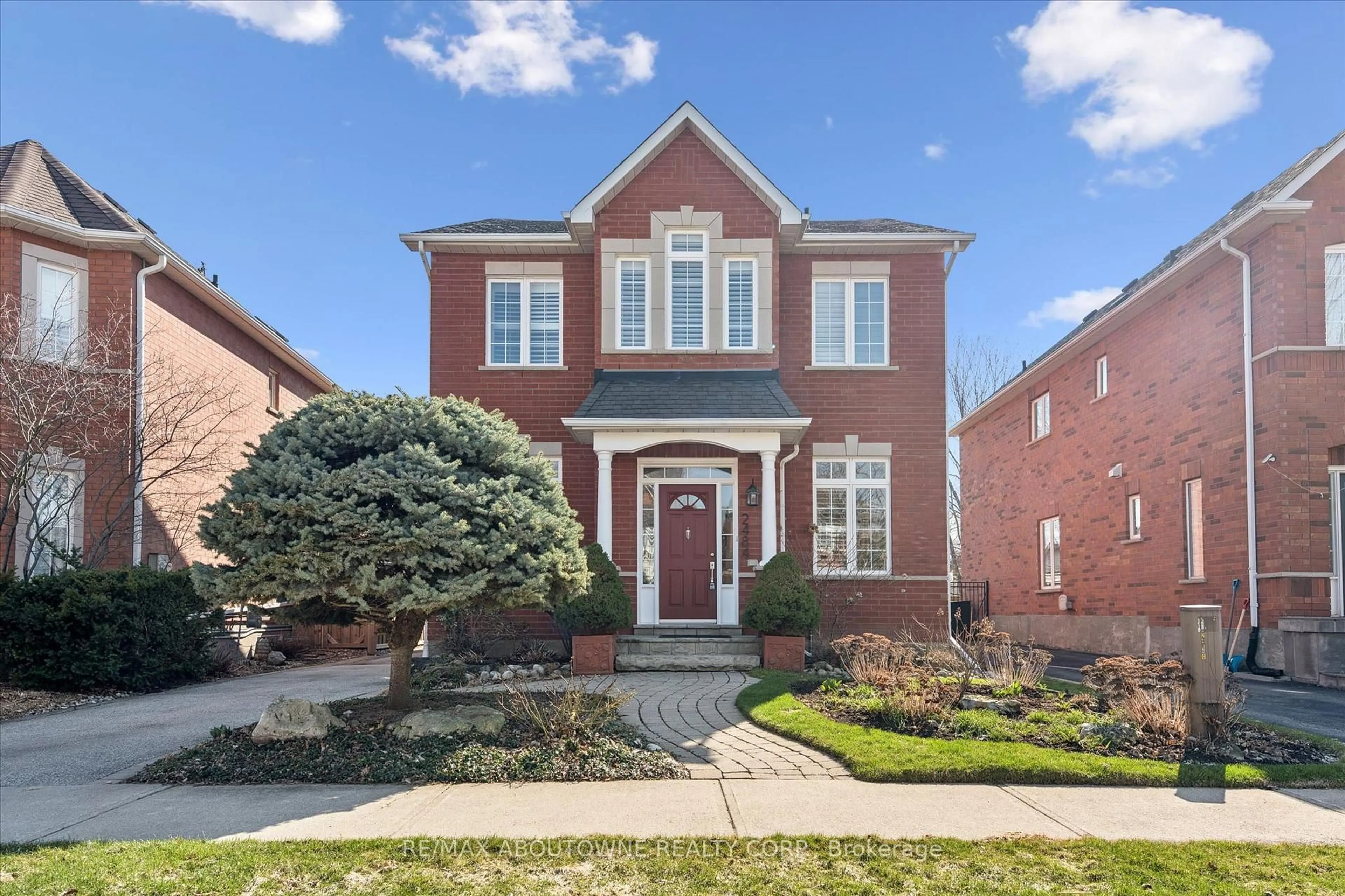 Home with brick exterior material, street for 2484 Capilano Cres, Oakville Ontario L6H 6L4