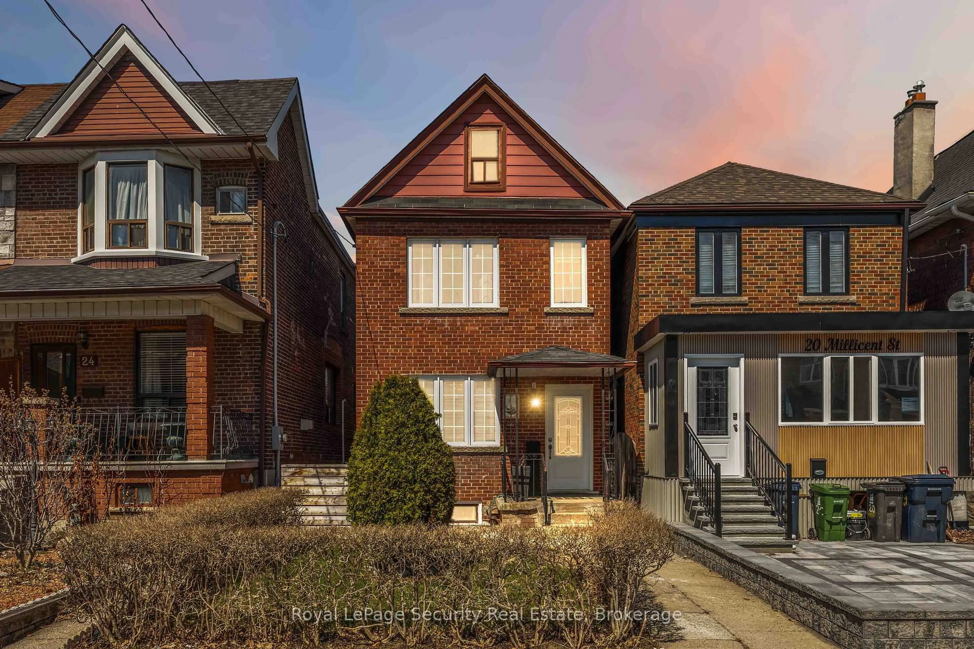Home with brick exterior material, street for 22 Millicent St, Toronto Ontario M6H 1W4