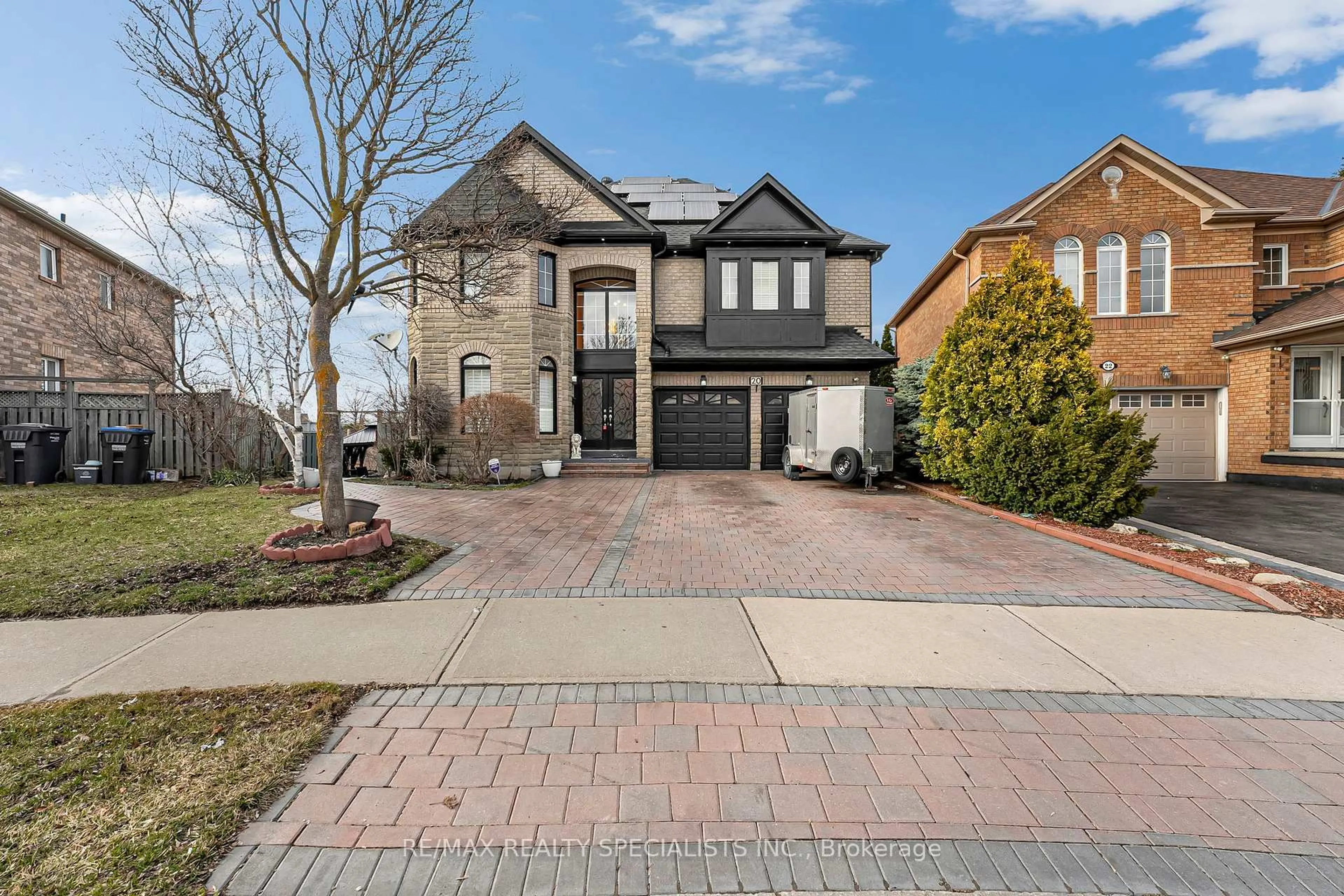 Home with brick exterior material, street for 20 Silktop Tr, Brampton Ontario L6R 2K4