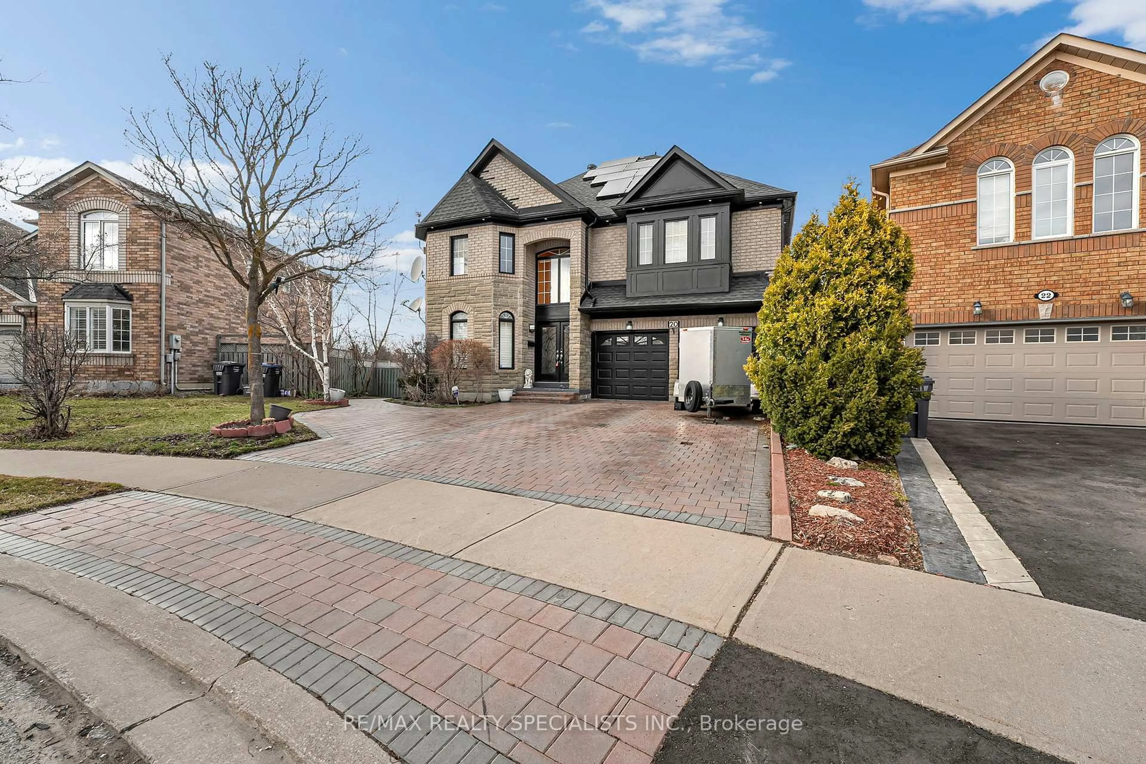 Home with brick exterior material, street for 20 Silktop Tr, Brampton Ontario L6R 2K4