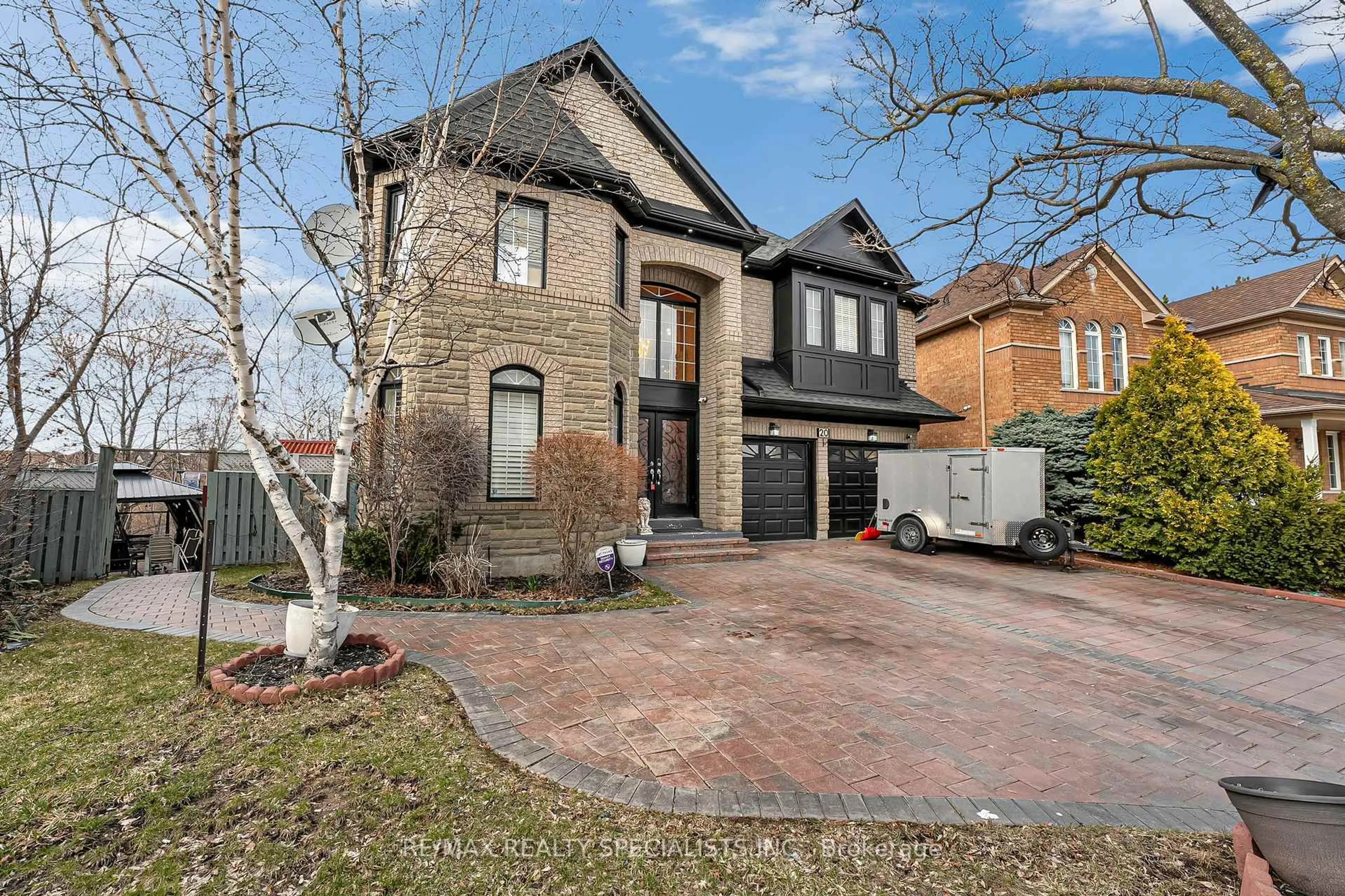 Home with brick exterior material, street for 20 Silktop Tr, Brampton Ontario L6R 2K4