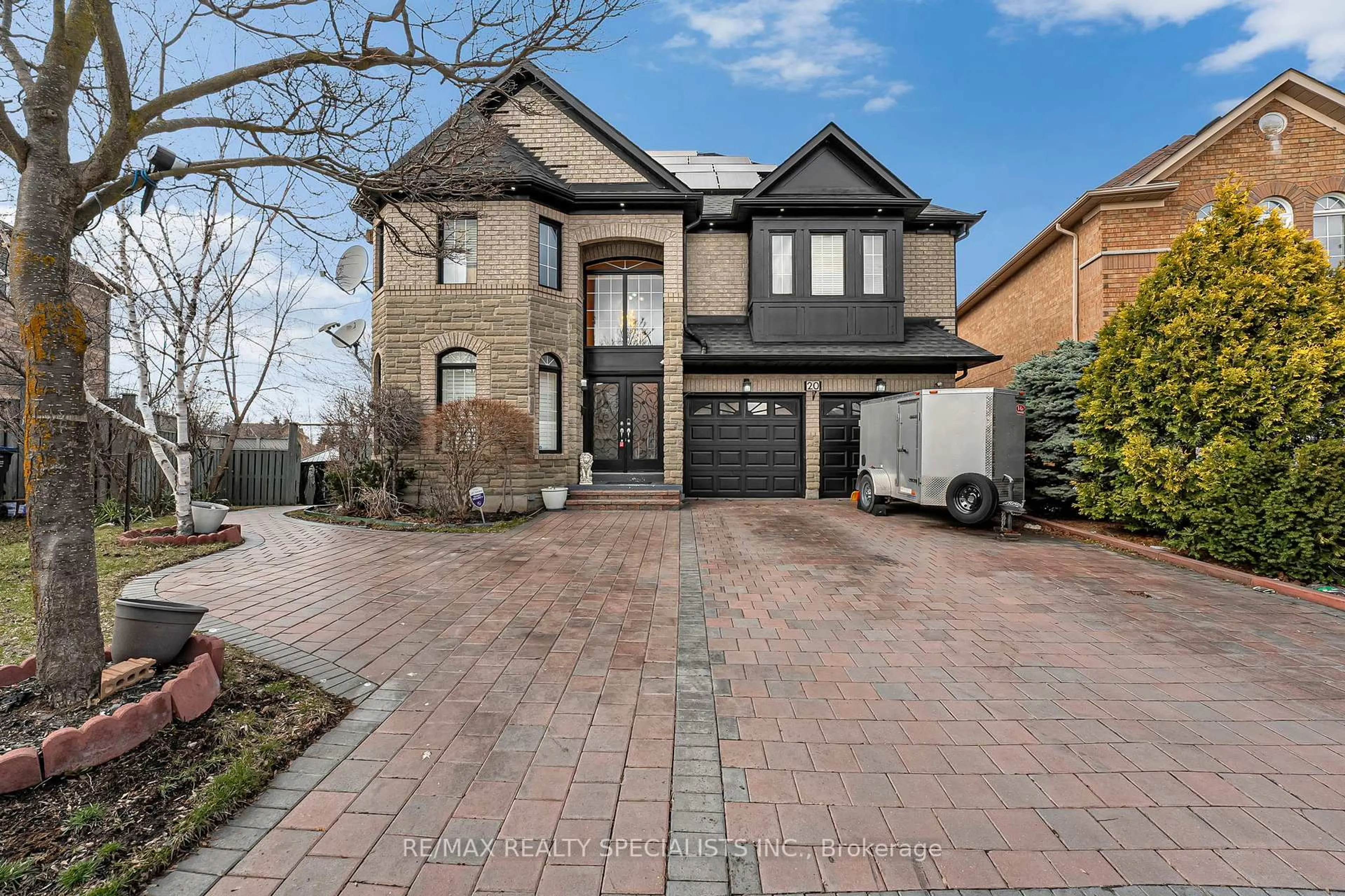 Home with brick exterior material, street for 20 Silktop Tr, Brampton Ontario L6R 2K4