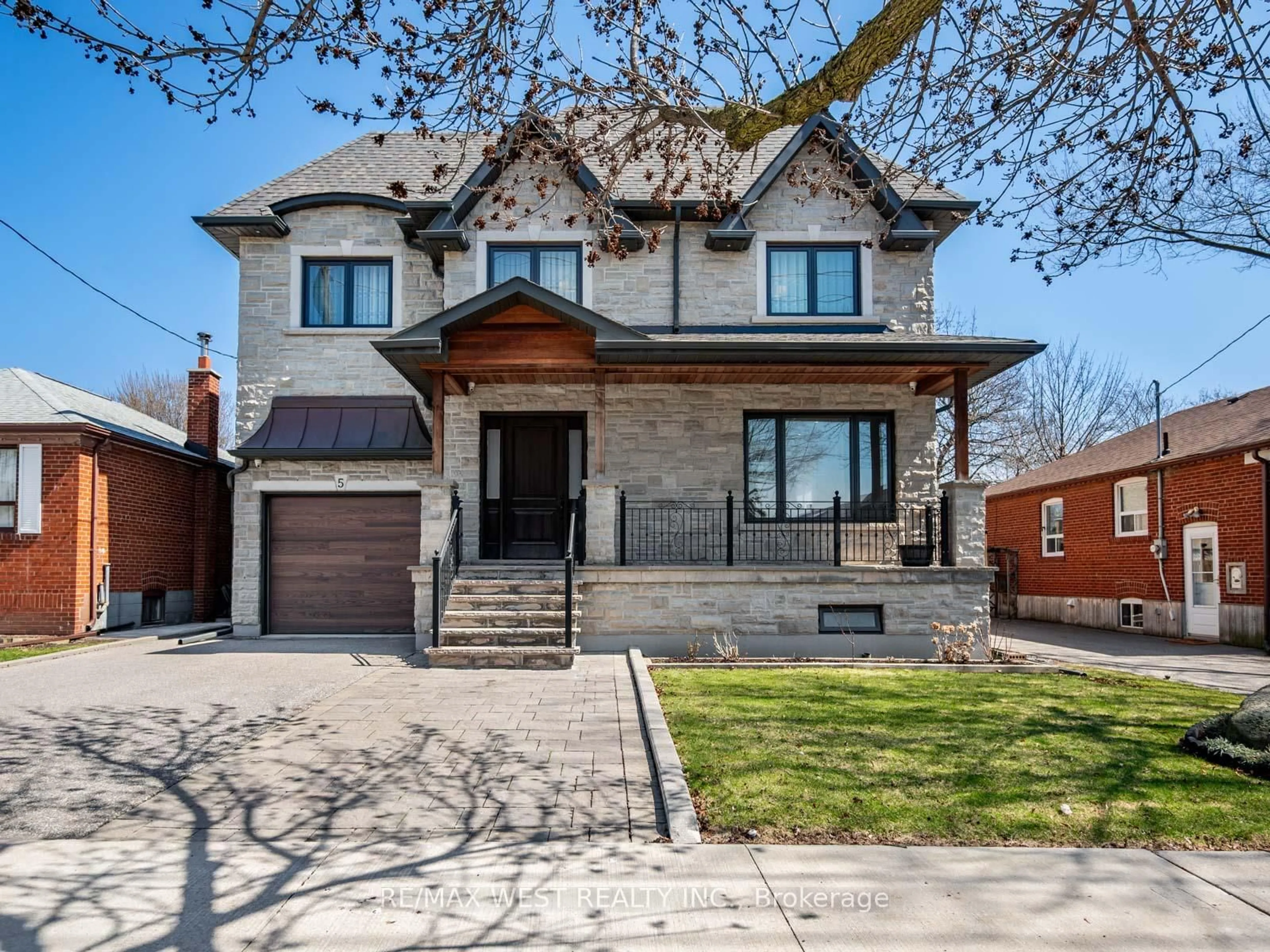 Home with brick exterior material, street for 5 Paula Blvd, Toronto Ontario M8W 4B5