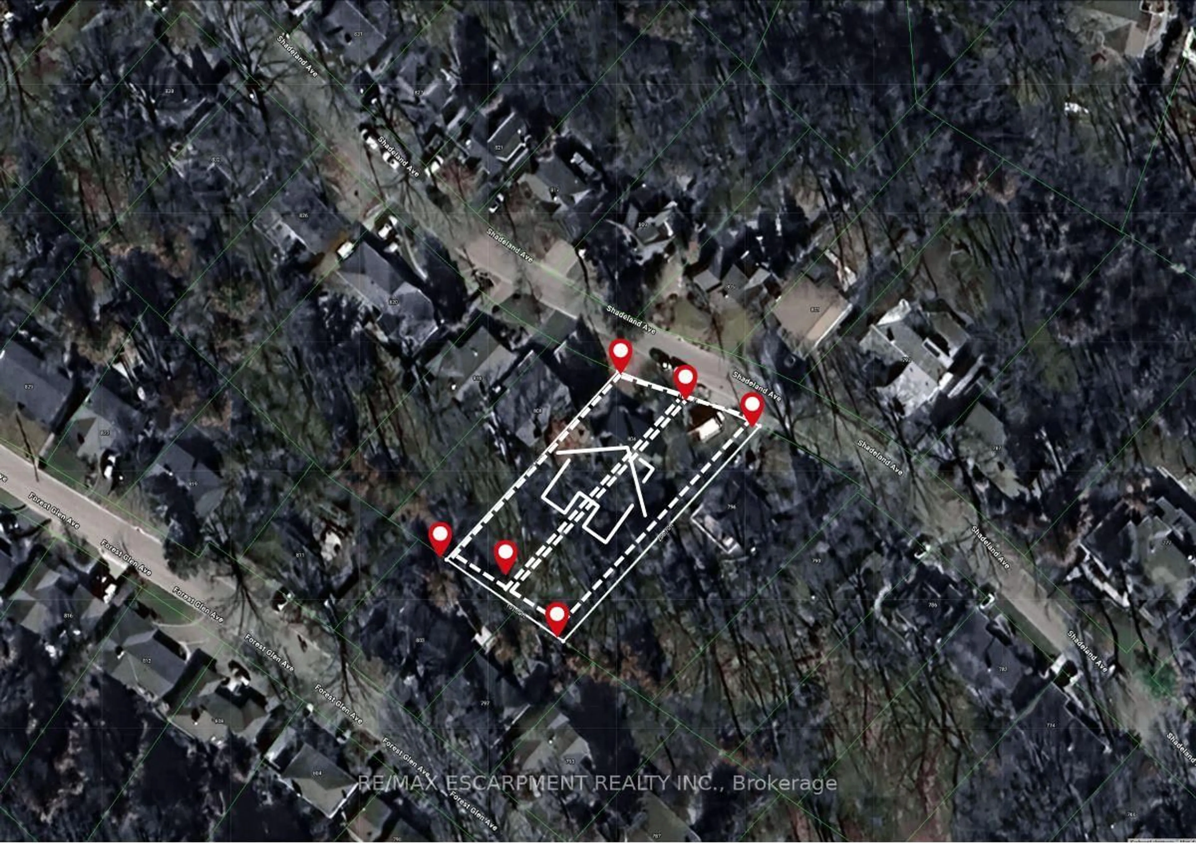 Picture of a map for 804 Shadeland Ave, Burlington Ontario L7T 2M1