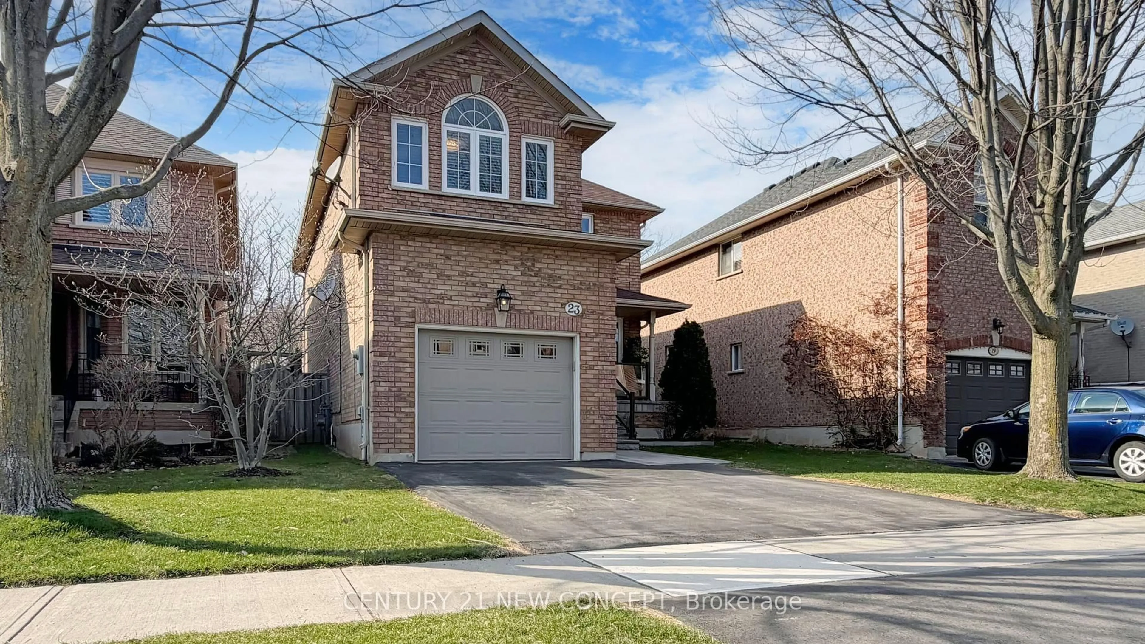Home with brick exterior material, street for 23 Red Maple Lane, Oakville Ontario L6H 6C5