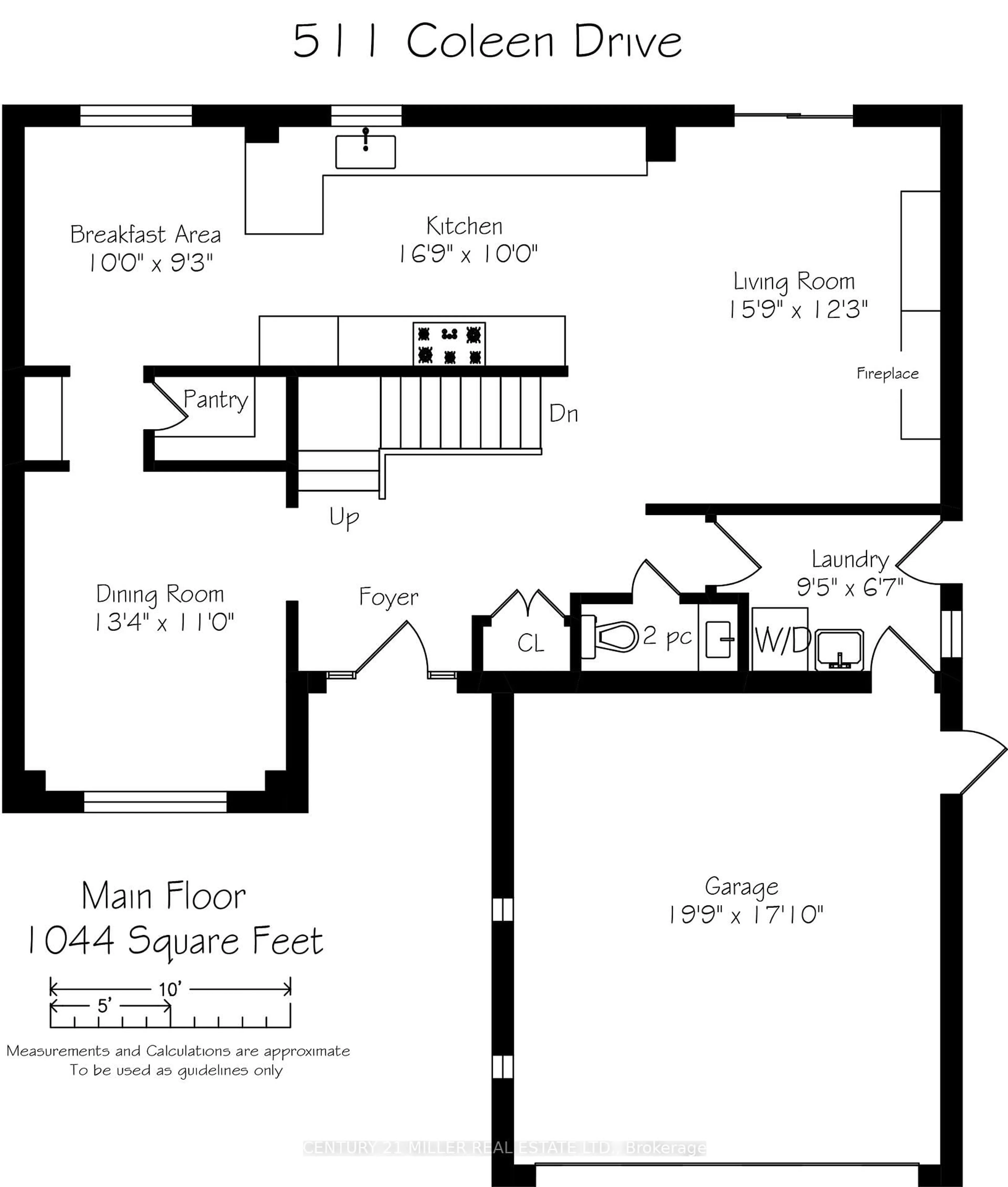 Floor plan for 511 Coleen Dr, Oakville Ontario L6J 6A4