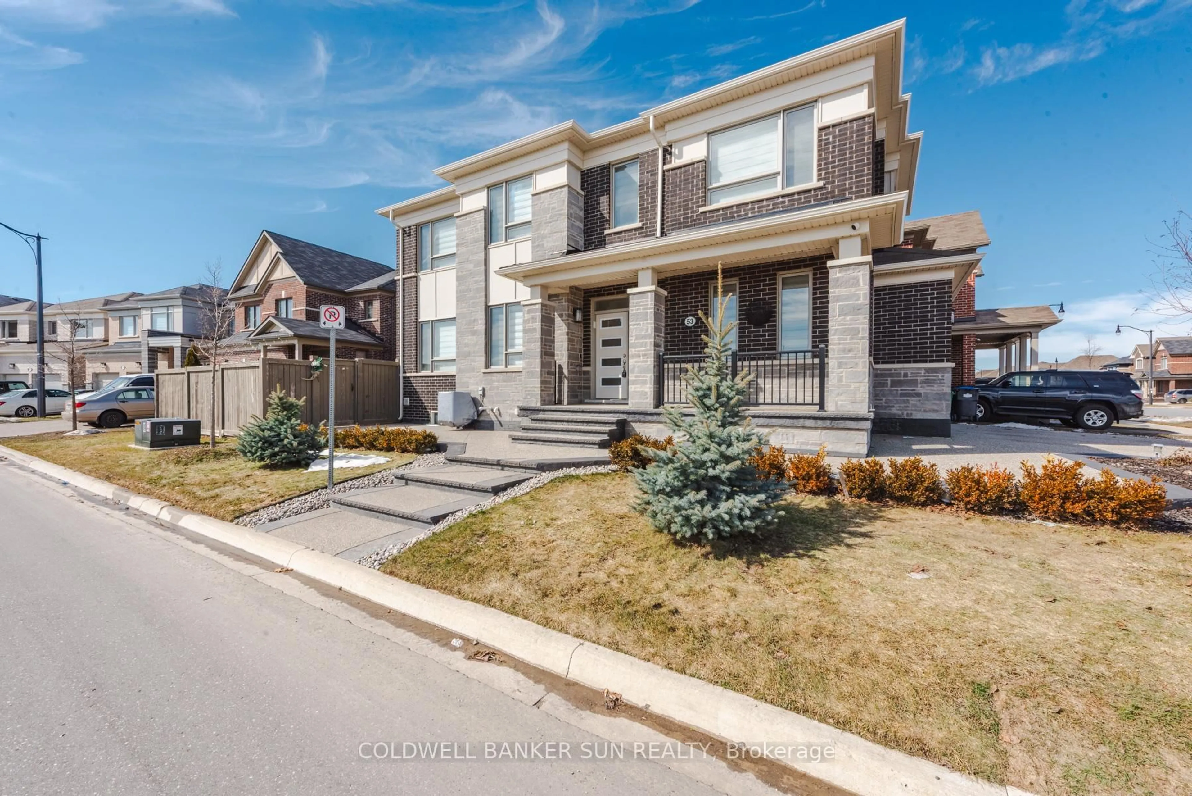 Home with brick exterior material, street for 53 Affusion Rd, Brampton Ontario L7A 5G1