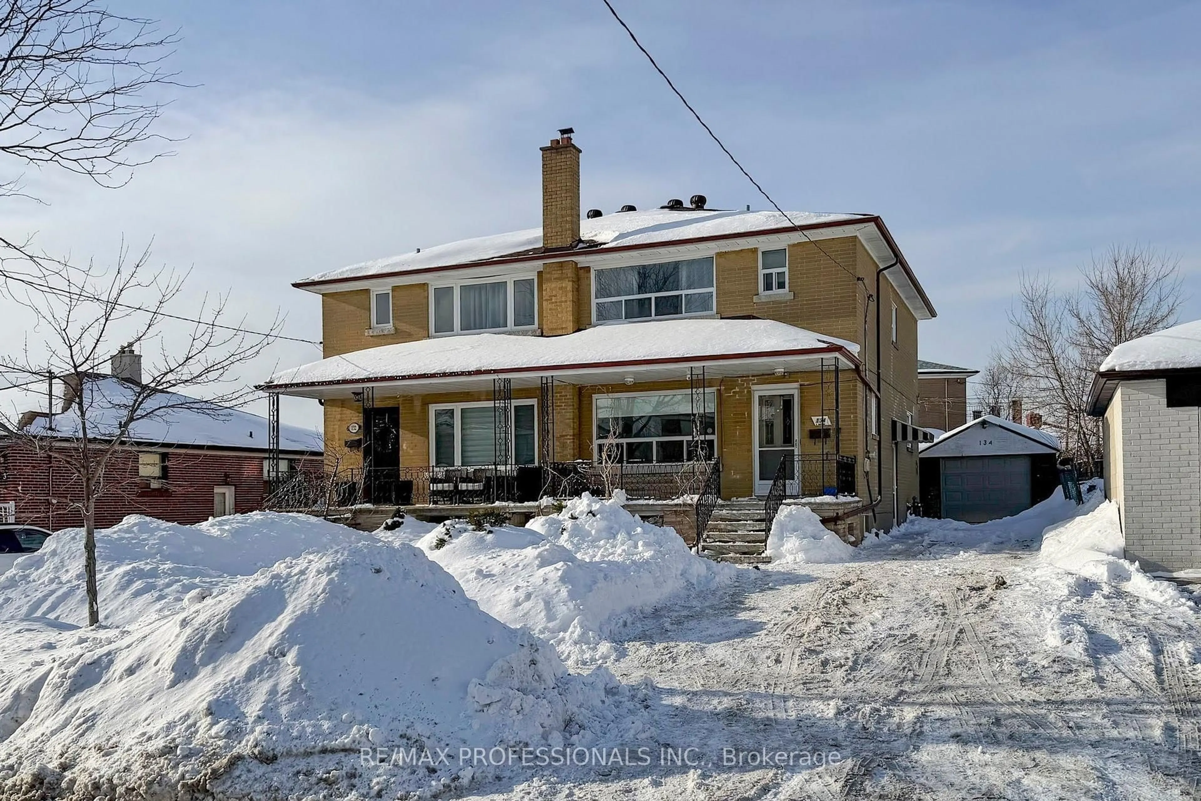 Home with brick exterior material, street for 134 Giltspur Dr, Toronto Ontario M3L 1M9