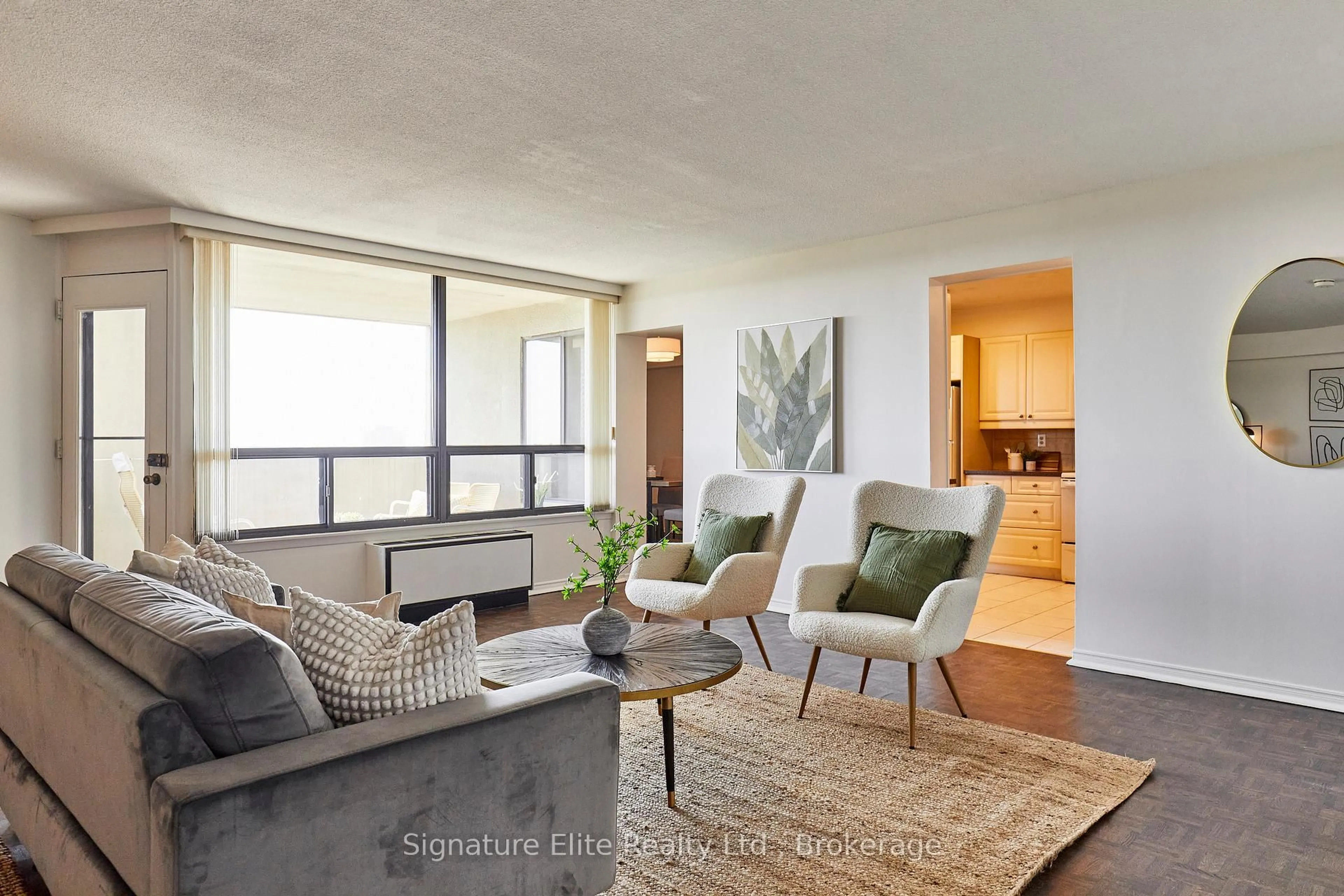 Living room with furniture, unknown for 296 Mill Rd #E8, Toronto Ontario M9C 4X8