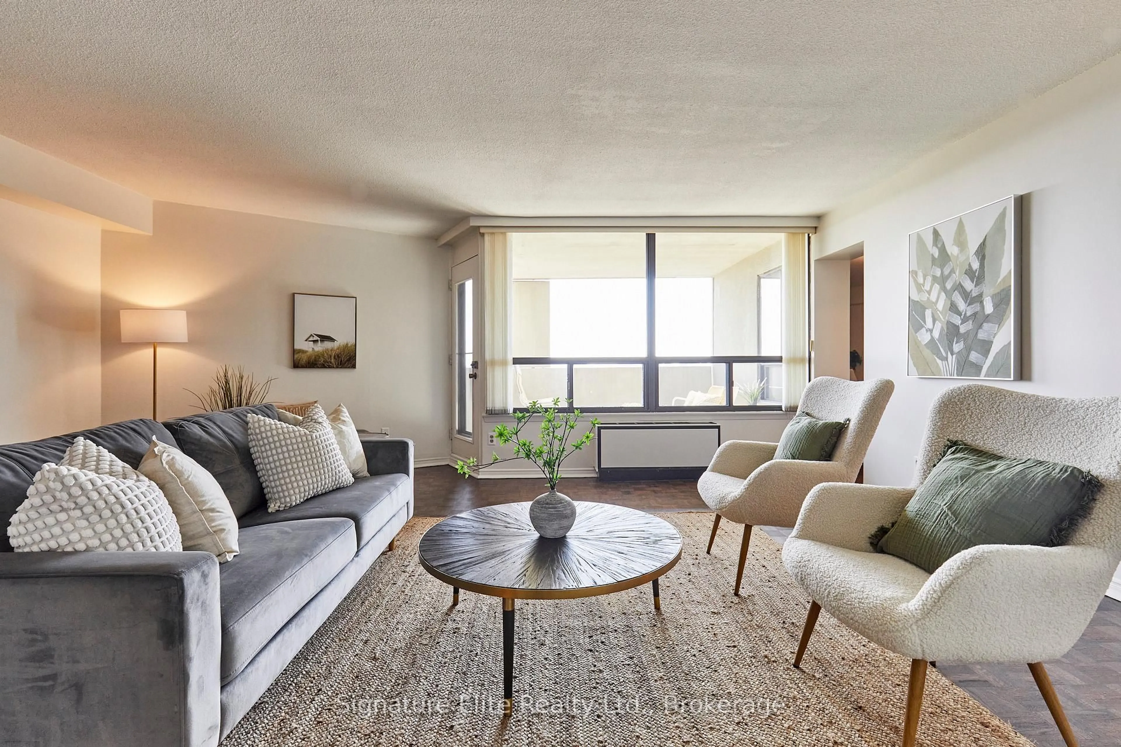 Living room with furniture, unknown for 296 Mill Rd #E8, Toronto Ontario M9C 4X8