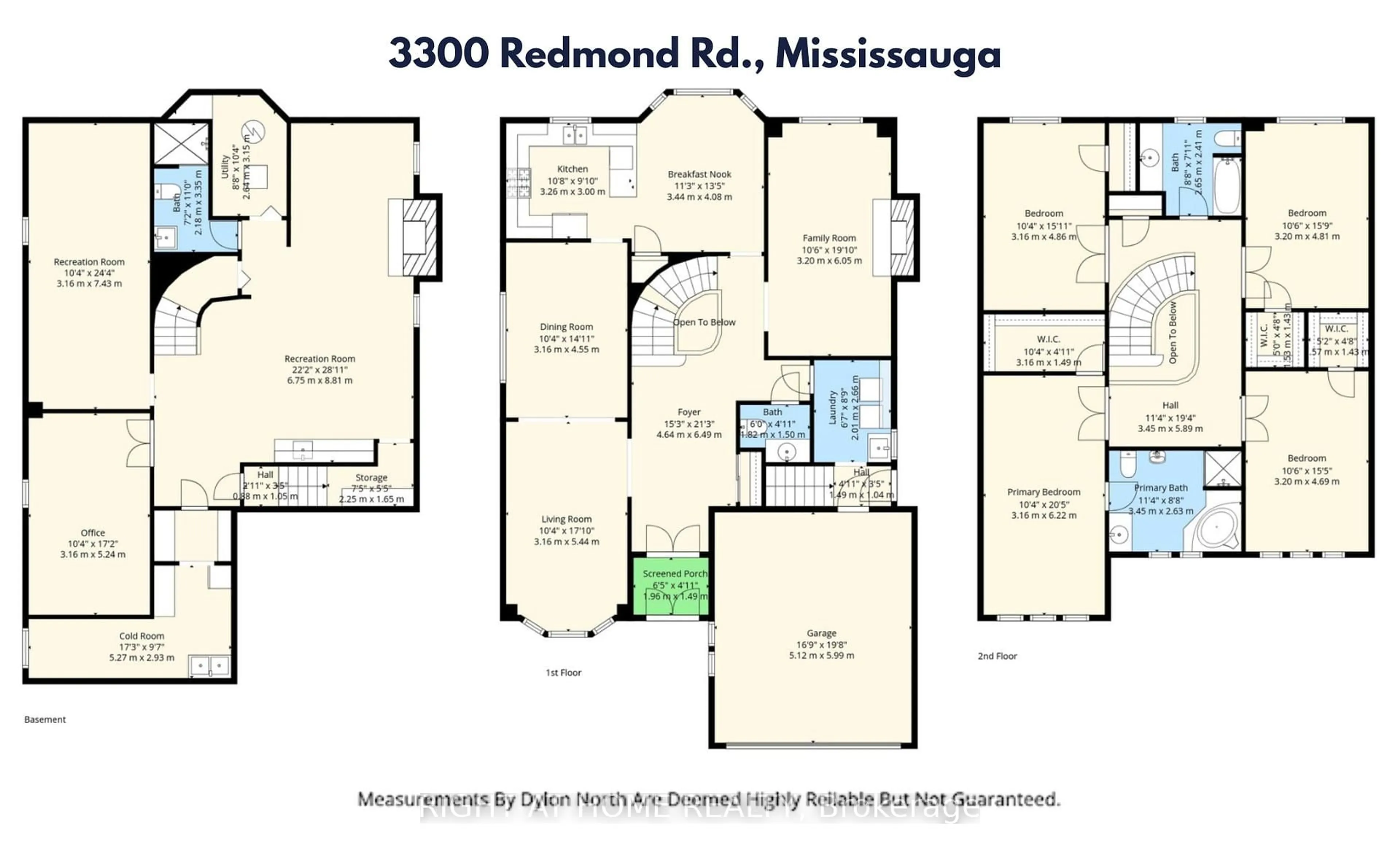 Floor plan for 3300 Redmond Rd, Mississauga Ontario L5B 3X1