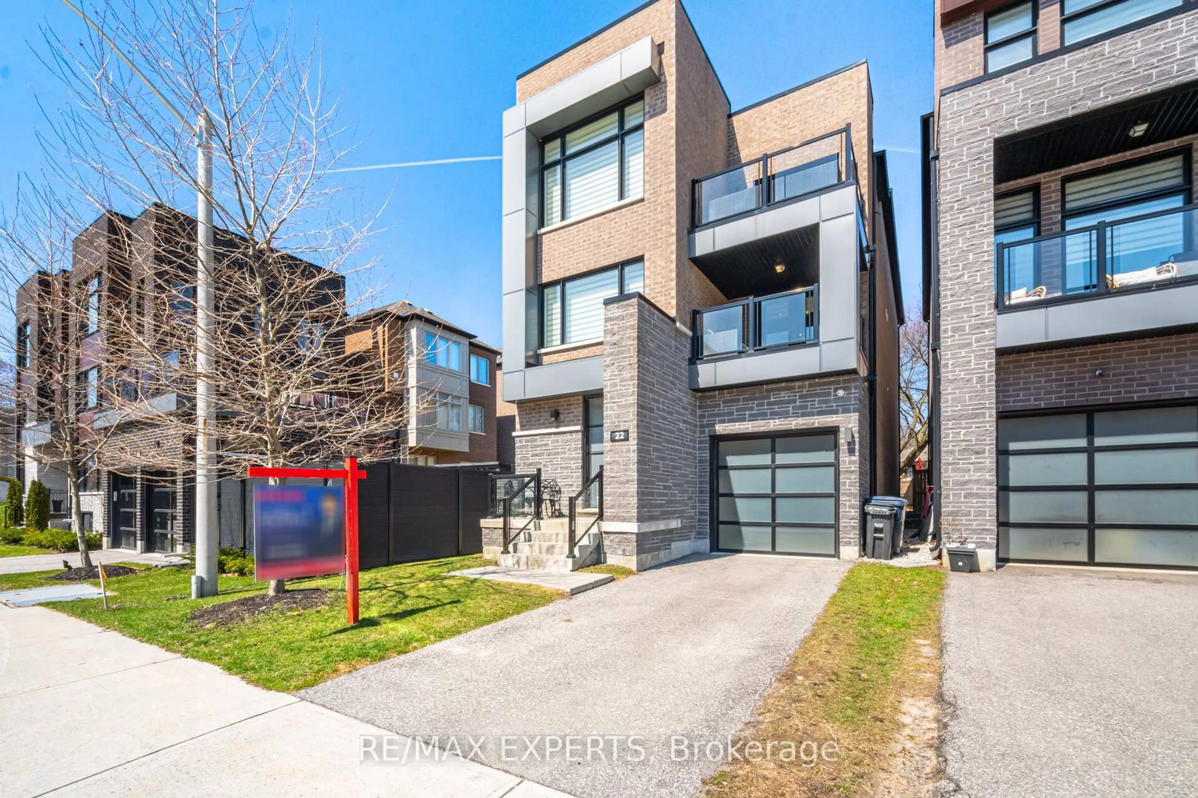 Home with brick exterior material, street for 22 Kipling Grove Crt, Toronto Ontario M9B 0C6