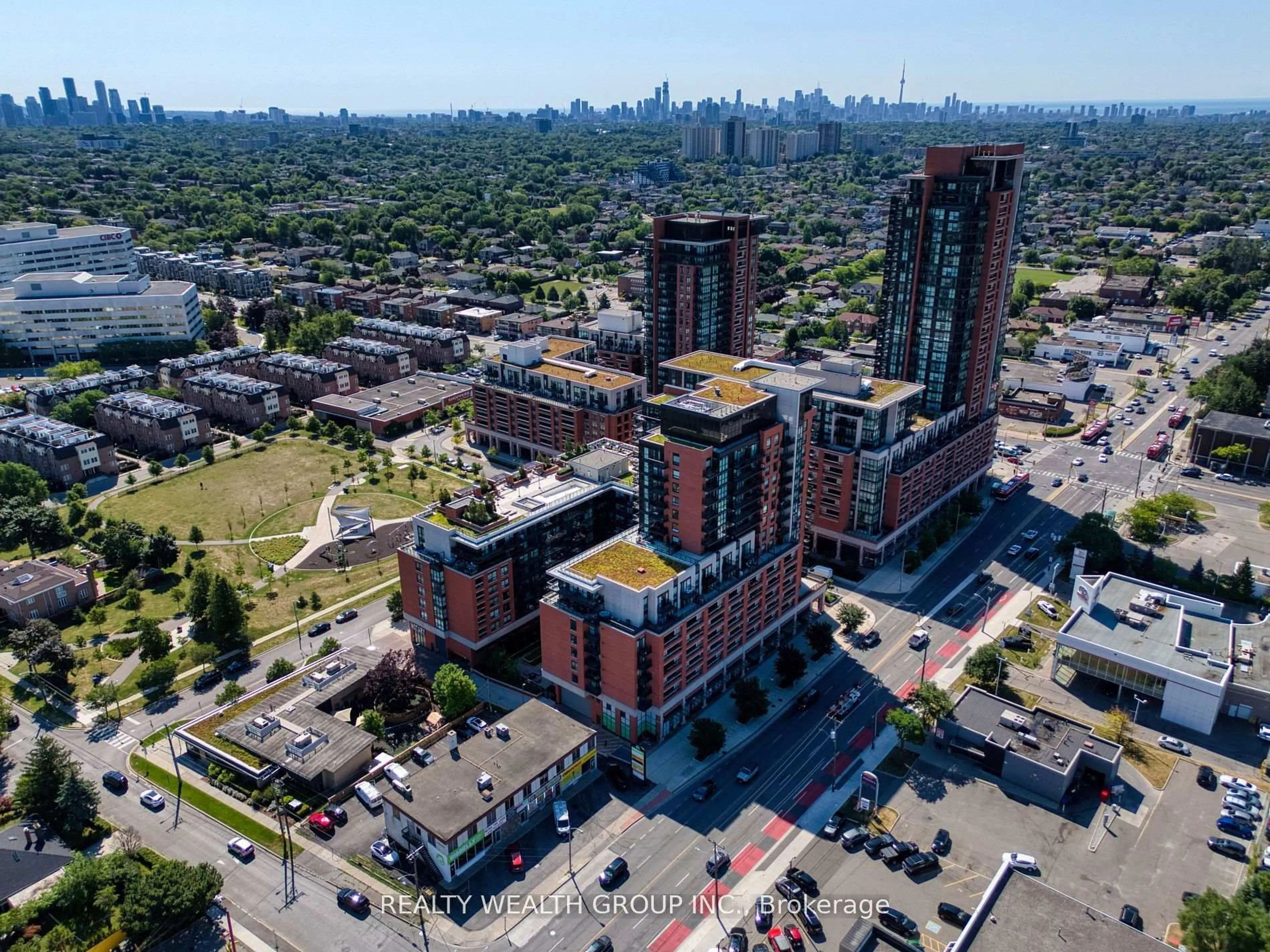A pic from outside/outdoor area/front of a property/back of a property/a pic from drone, unknown for 3091 Dufferin St #610, Toronto Ontario M6A 0C4