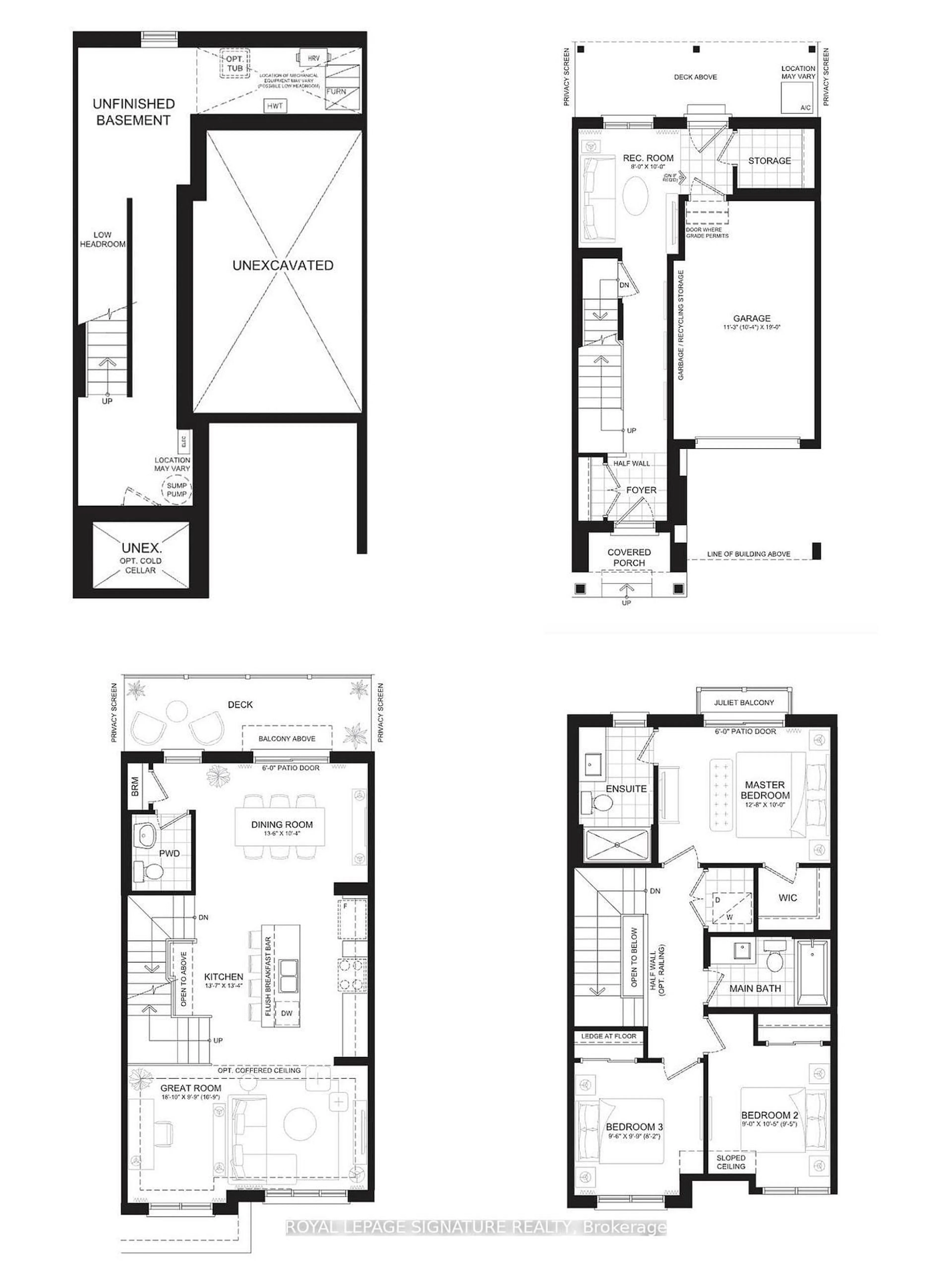 Floor plan for 13 Folcroft St, Brampton Ontario L6Y 0B6