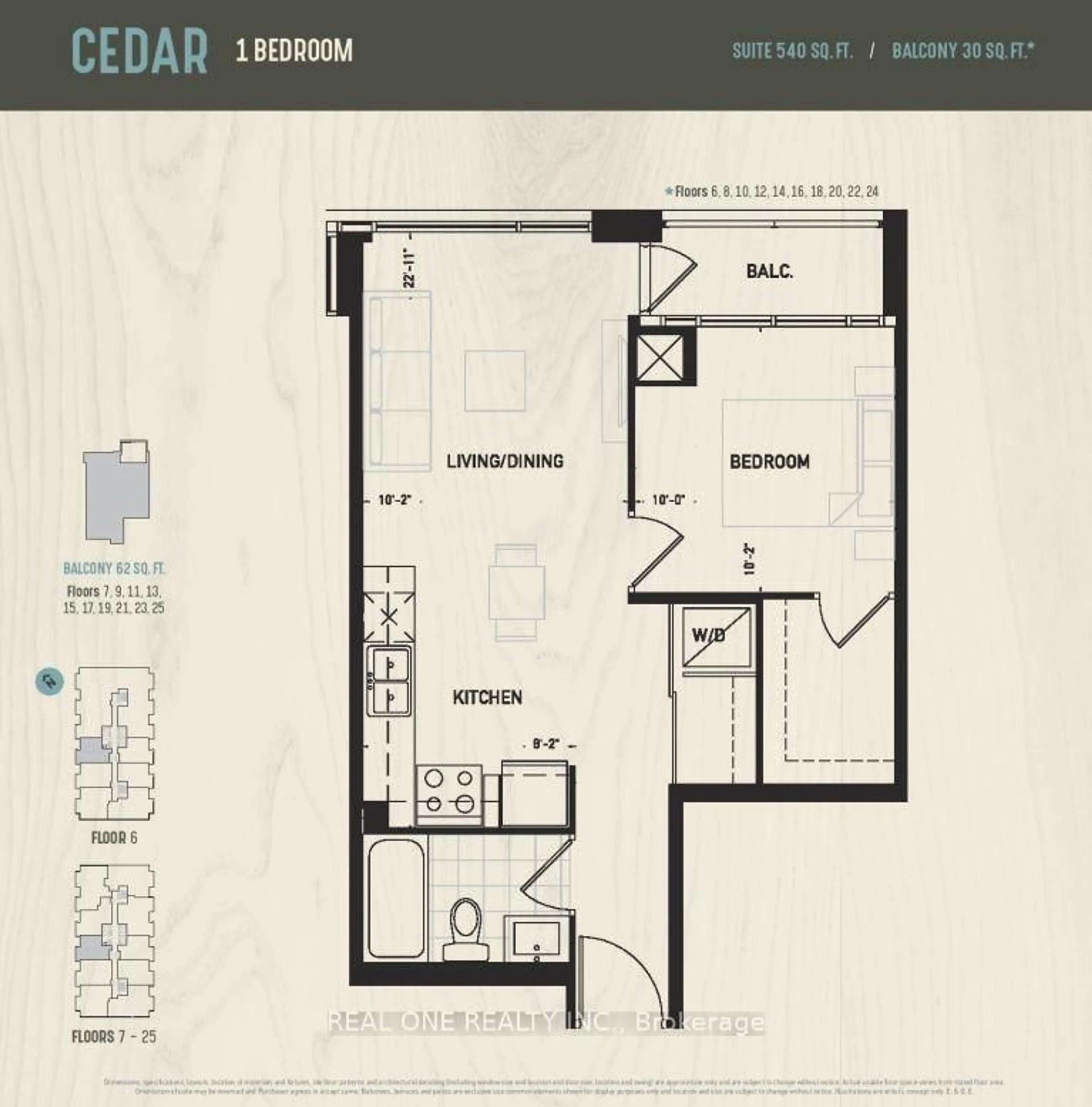 Floor plan for 297 Oak Walk Dr #706, Oakville Ontario L6H 6Z3