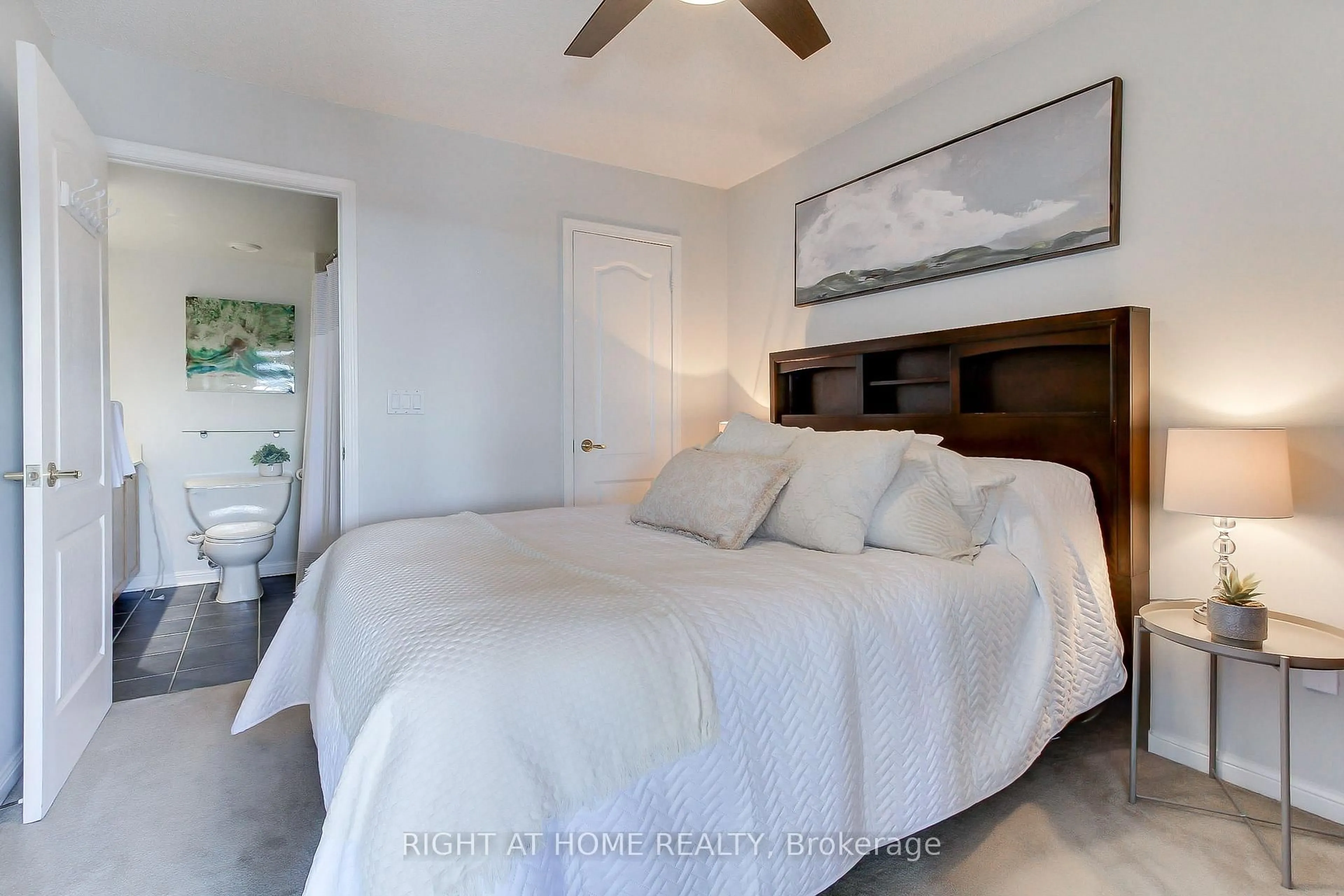 Bedroom with bed, ceramic/tile floor for 1140 Parkwest Pl #1002, Mississauga Ontario L5E 3K9