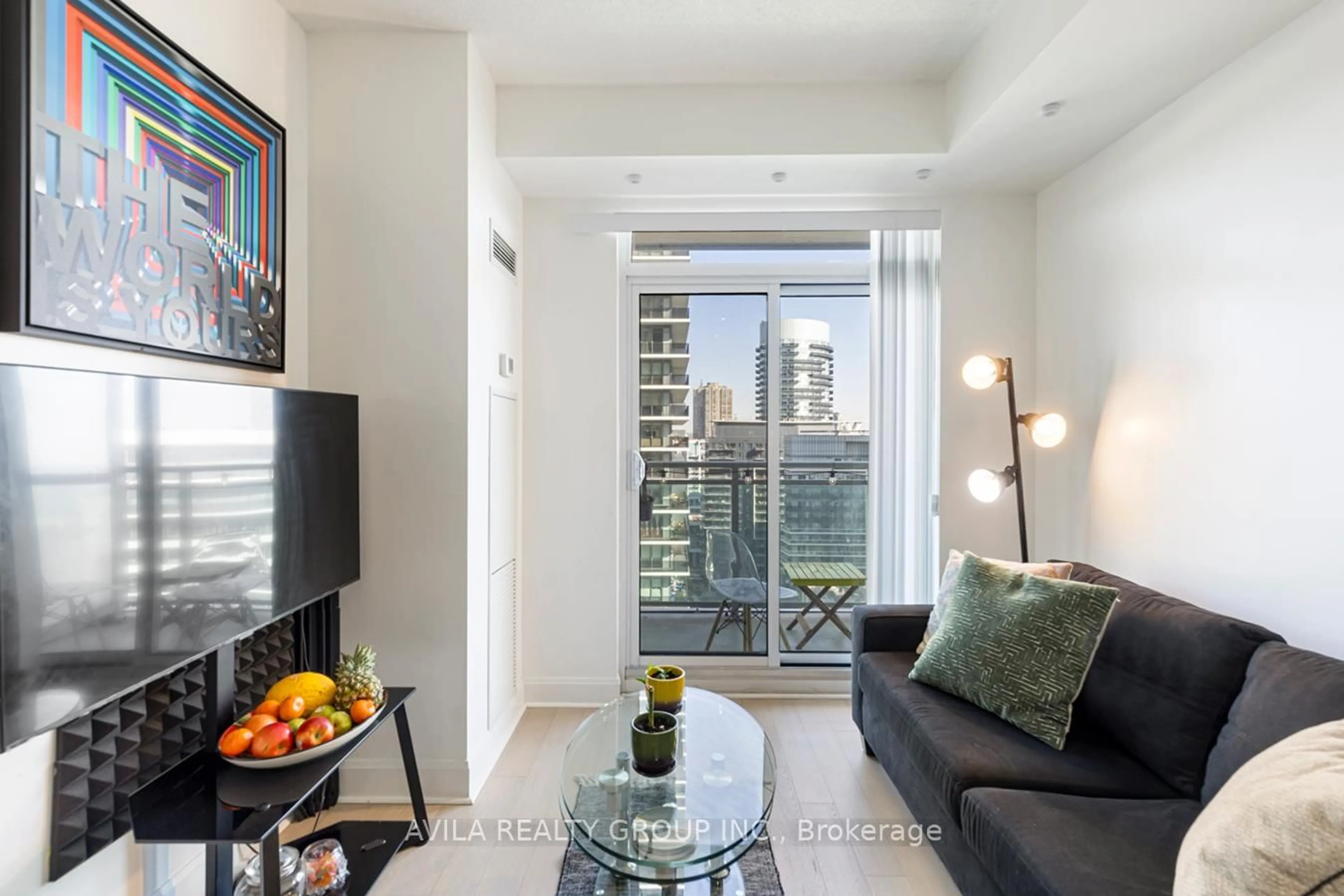 Living room with furniture, unknown for 33 Shore Breeze Dr #1707, Toronto Ontario M8V 0G1