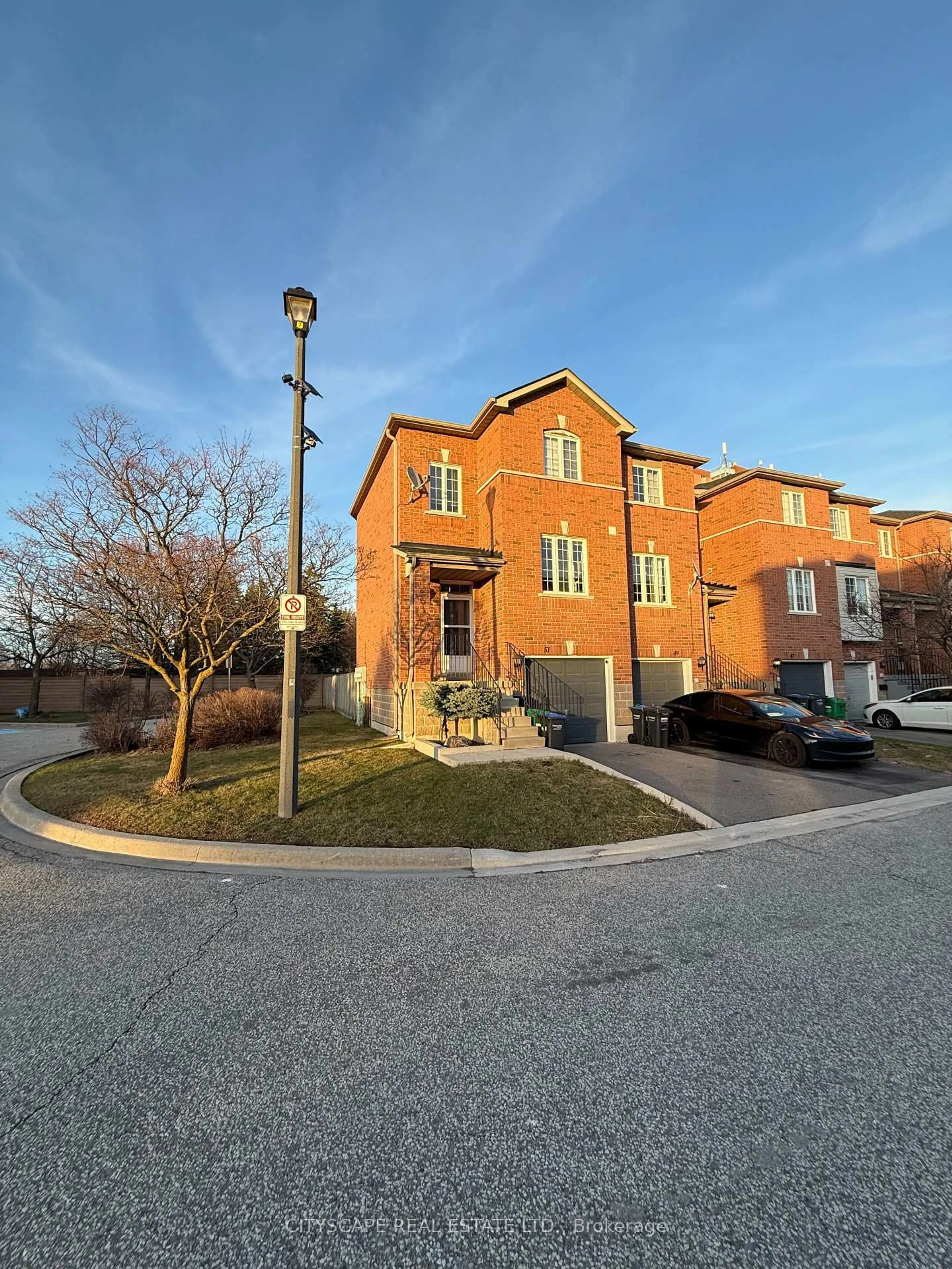A pic from outside/outdoor area/front of a property/back of a property/a pic from drone, street for 120 Railroad St #51, Brampton Ontario L6X 5A1