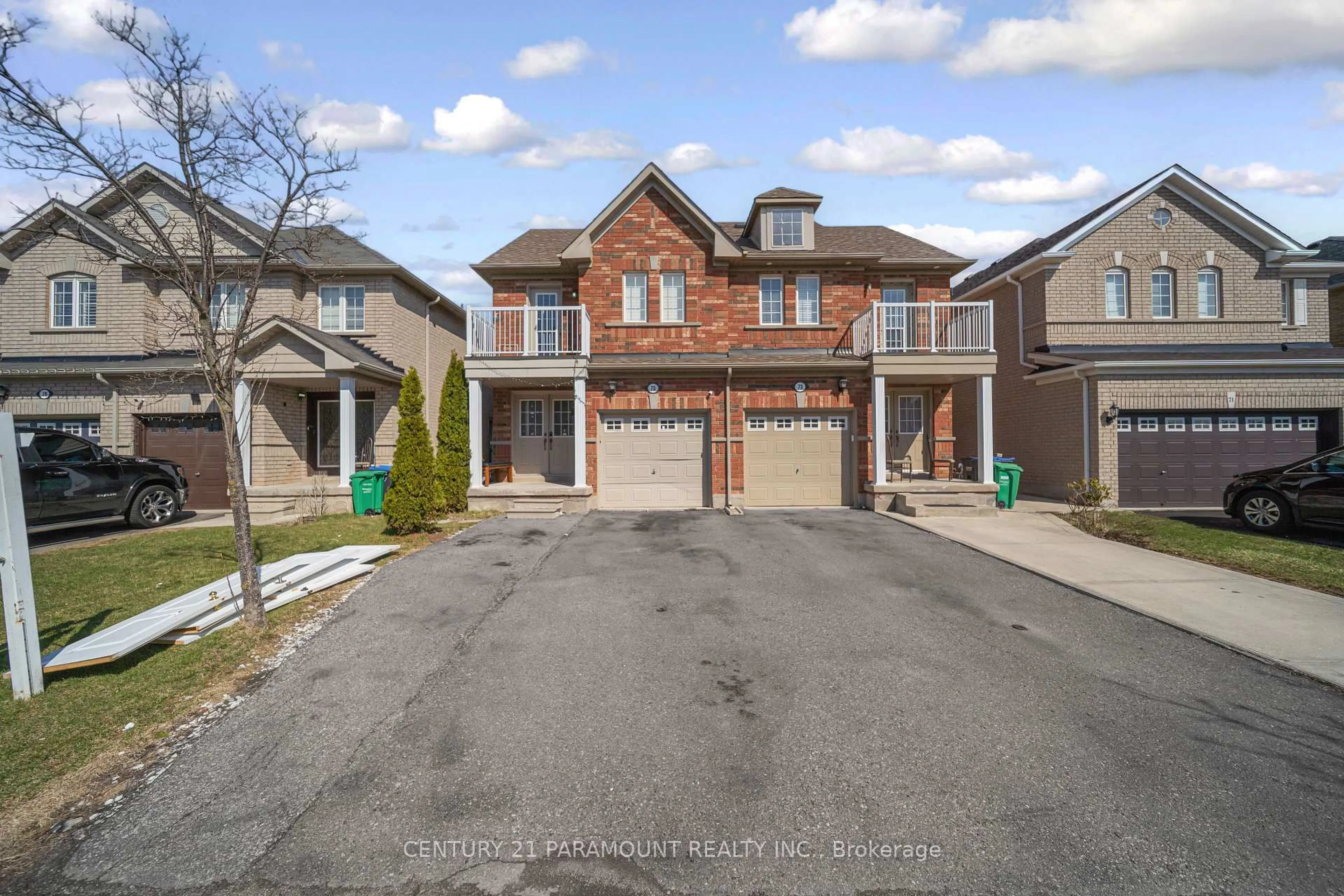 Home with brick exterior material, street for 75 Crystal Glen Cres, Brampton Ontario L6X 0K5