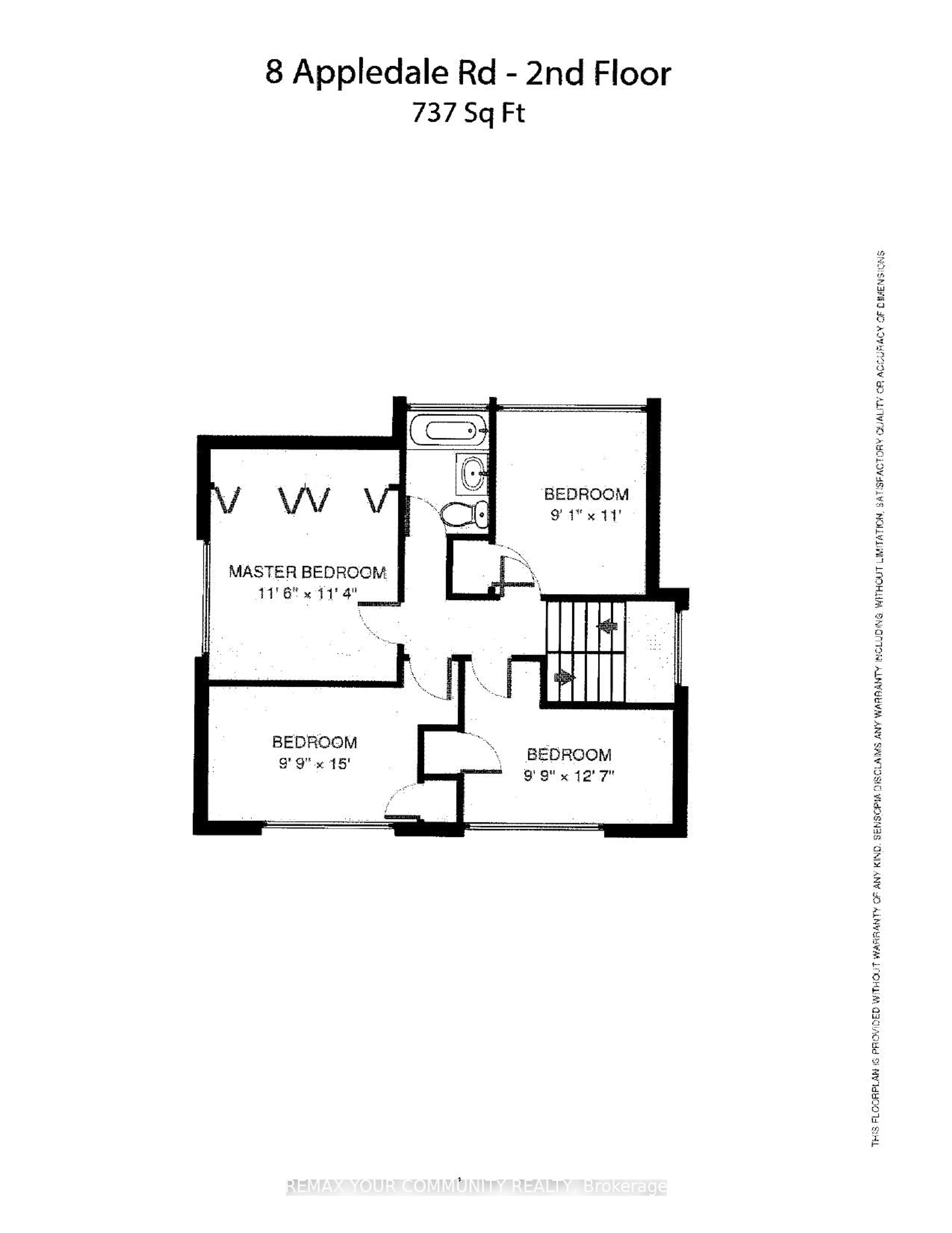 Floor plan for 8 Appledale Rd, Toronto Ontario M9B 5G4