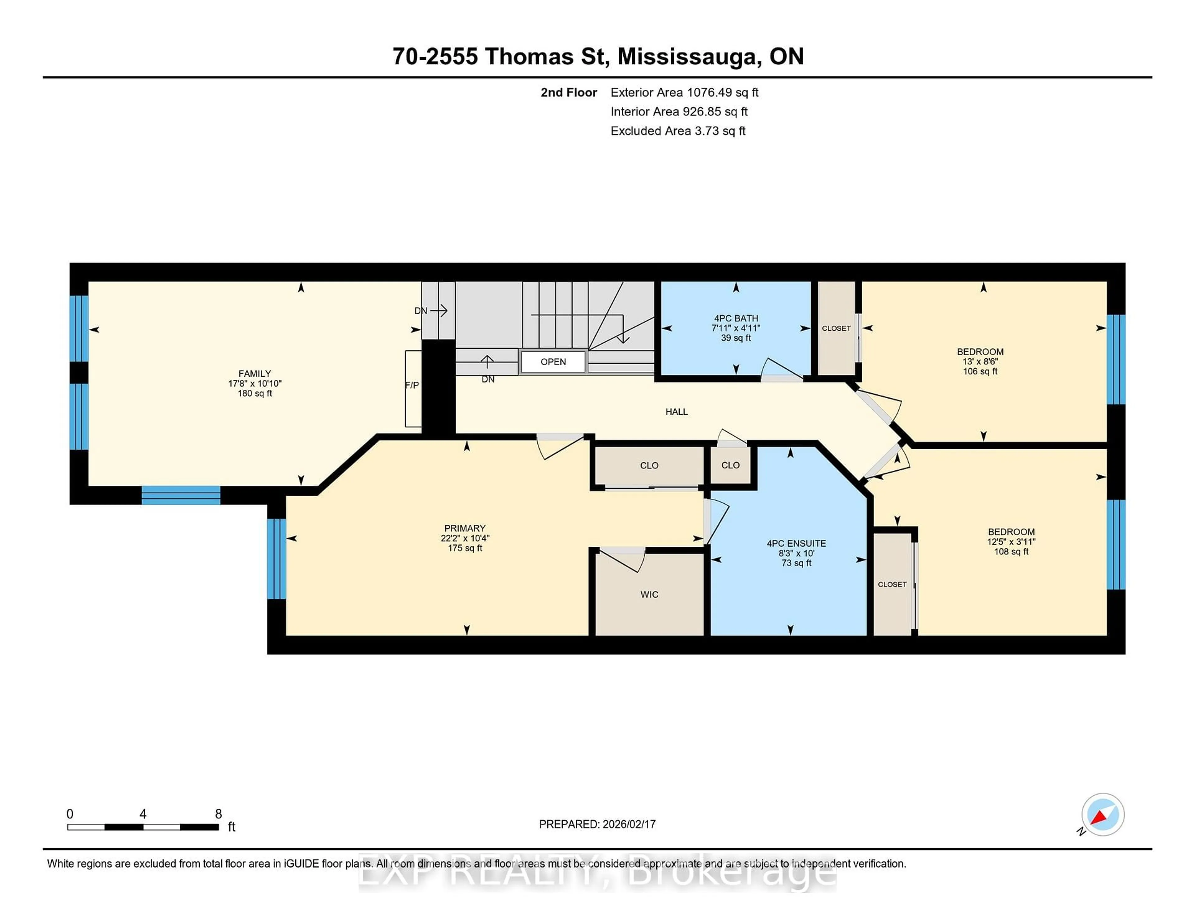 Floor plan for 2555 Thomas St #70, Mississauga Ontario L5M 5P6