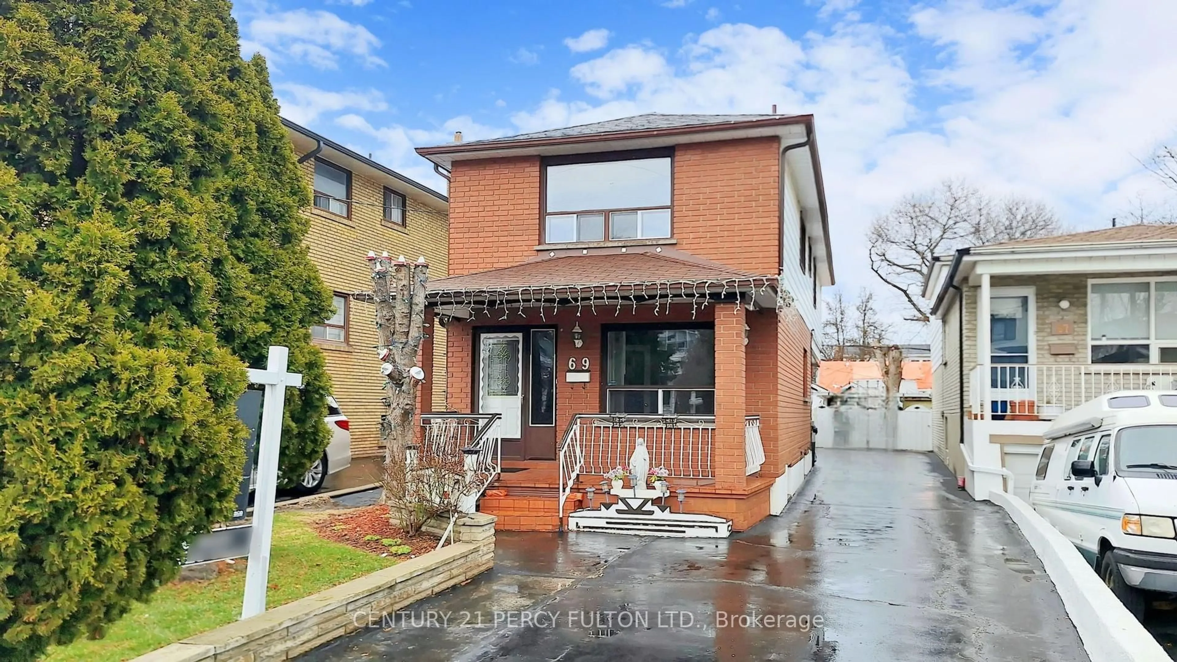 Home with brick exterior material, street for 69 Twenty Fourth St, Toronto Ontario M8V 3N7