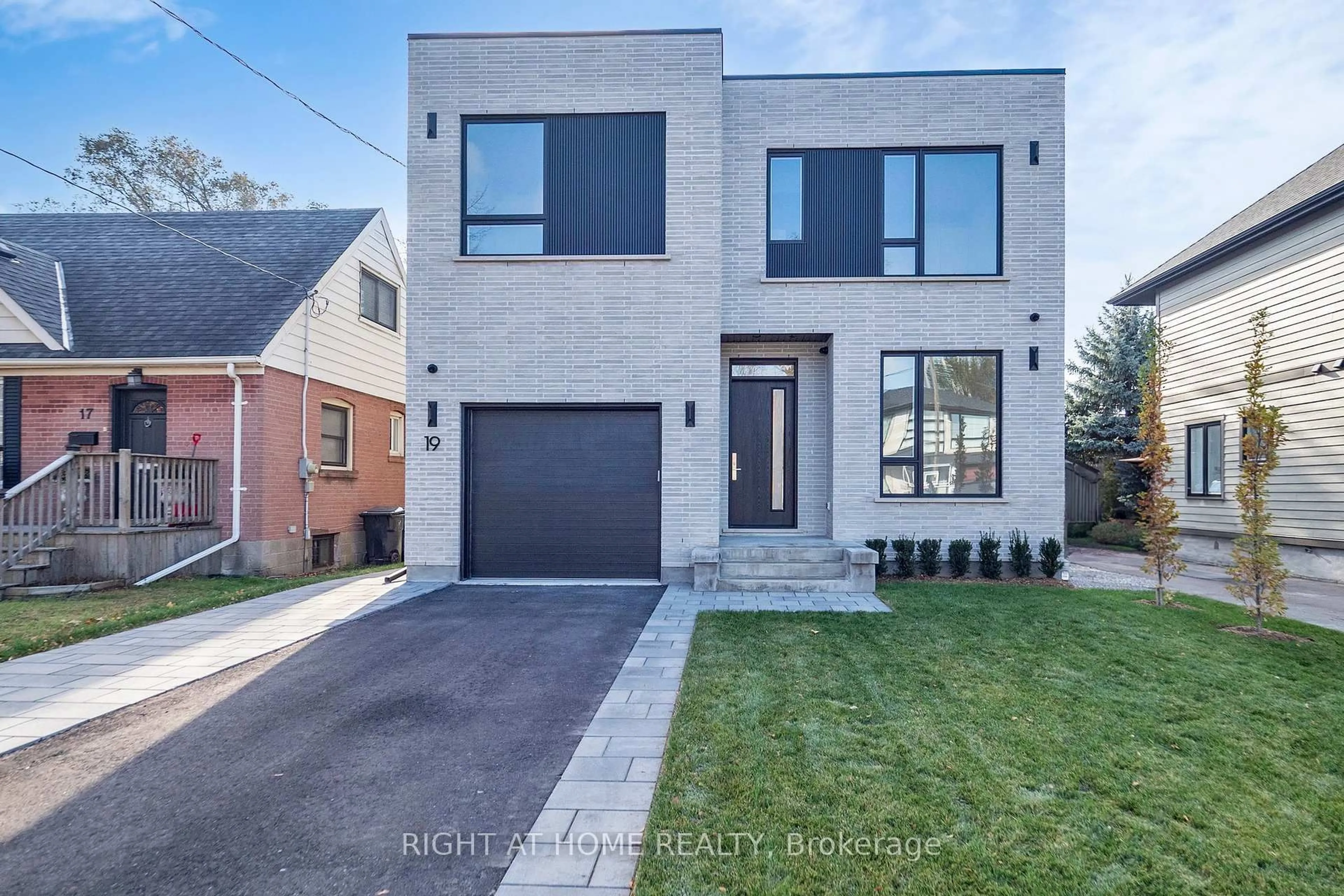 Home with brick exterior material, street for 19 Putney Rd, Toronto Ontario M8W 2K6