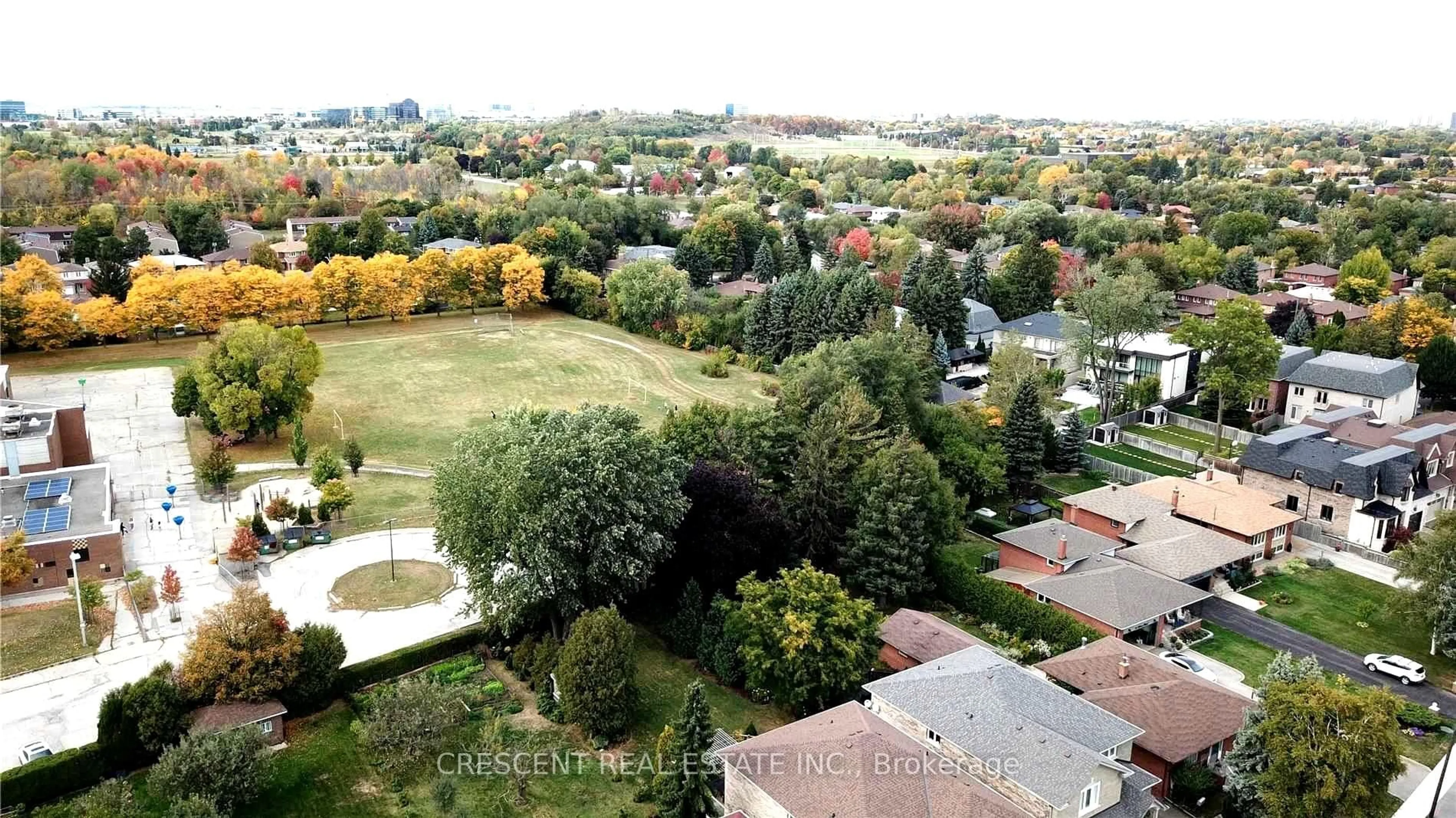 A pic from outside/outdoor area/front of a property/back of a property/a pic from drone, city buildings view from balcony for 18 Laver Rd, Toronto Ontario M9C 3K5