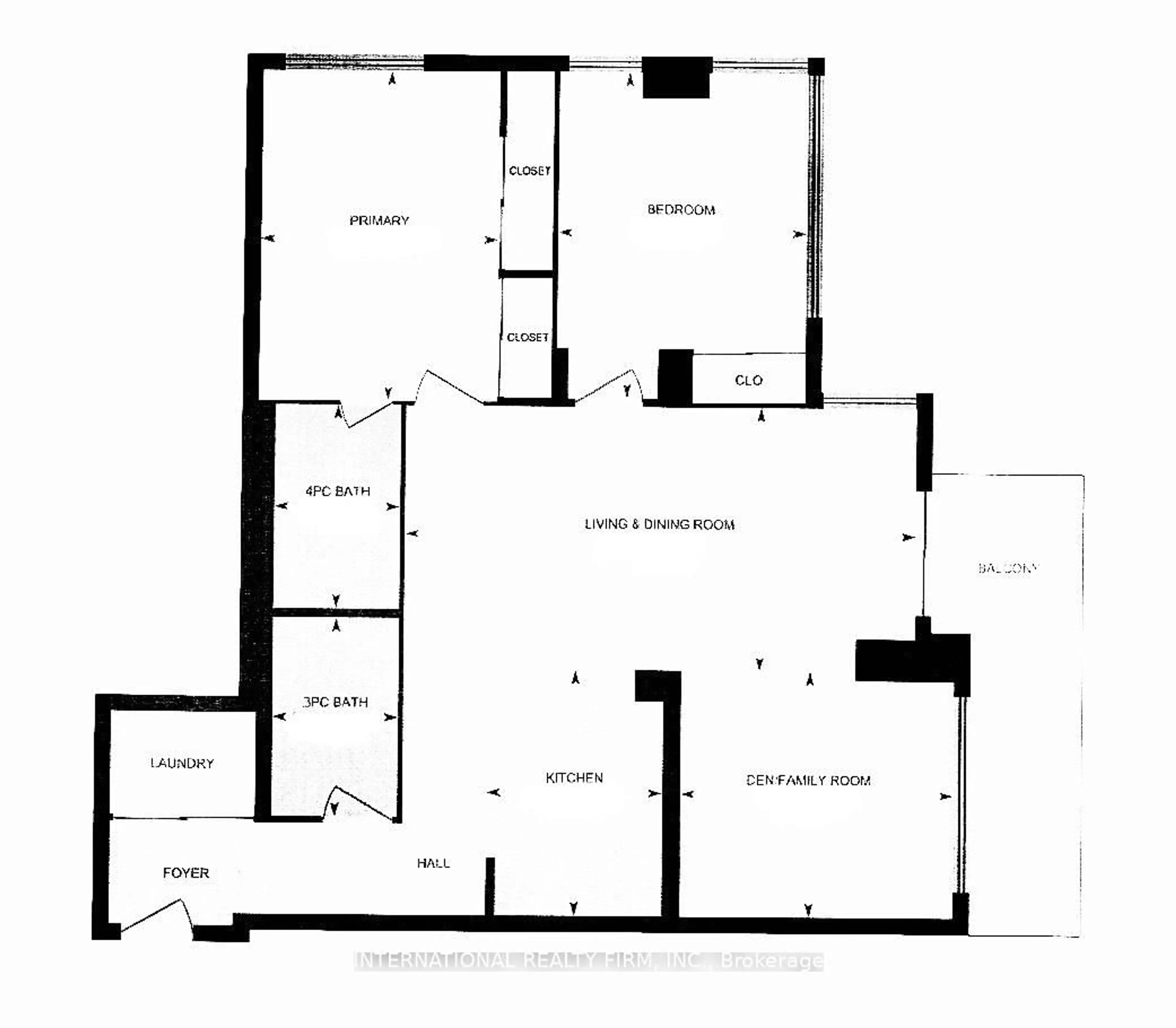Floor plan for 4080 Living Arts Dr #1511, Mississauga Ontario L5B 4N3