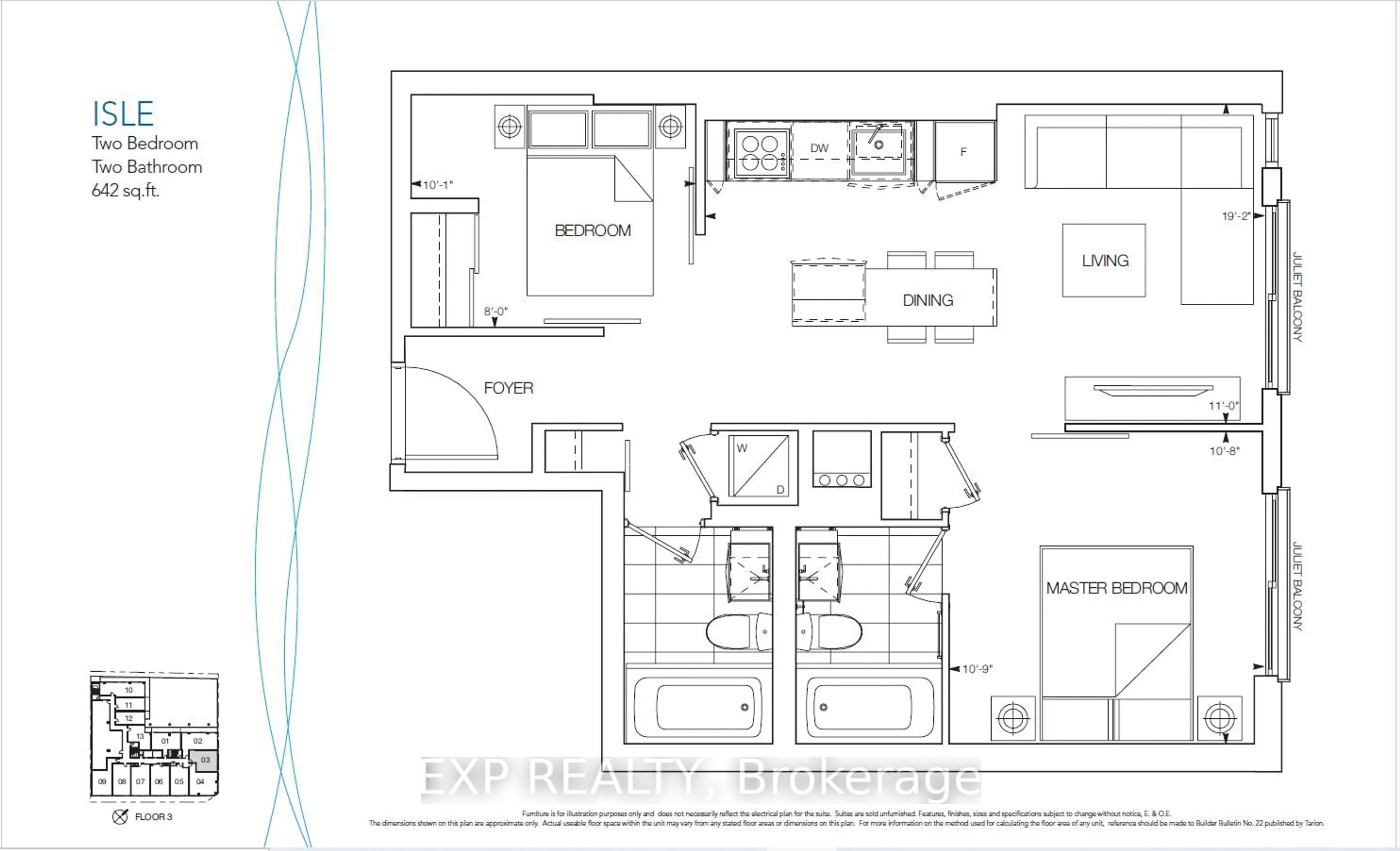 Floor plan for 370 Martha St #303, Burlington Ontario L7R 0G9
