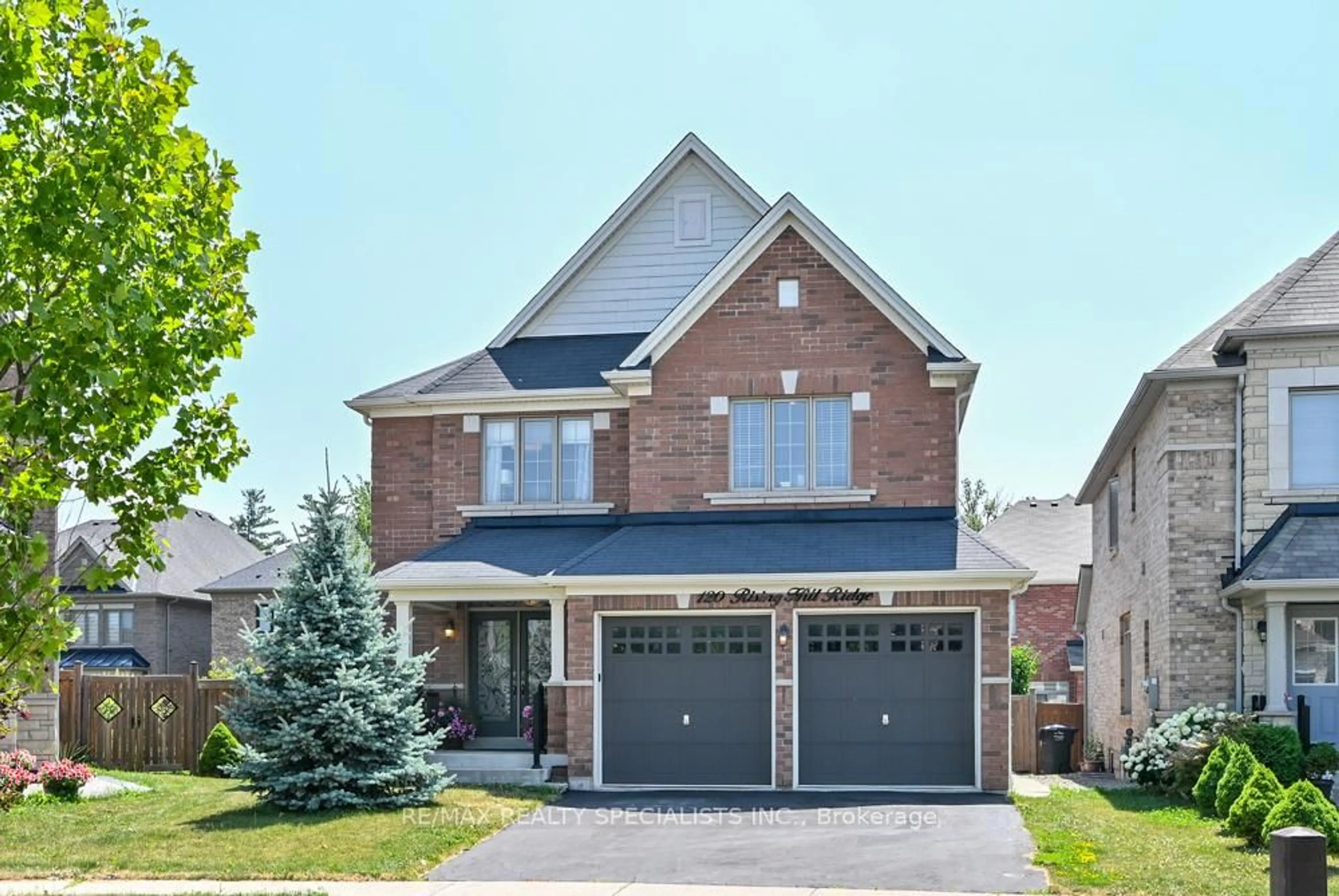 Home with brick exterior material, street for 120 Rising Hill Rdge, Brampton Ontario L6Y 6B2