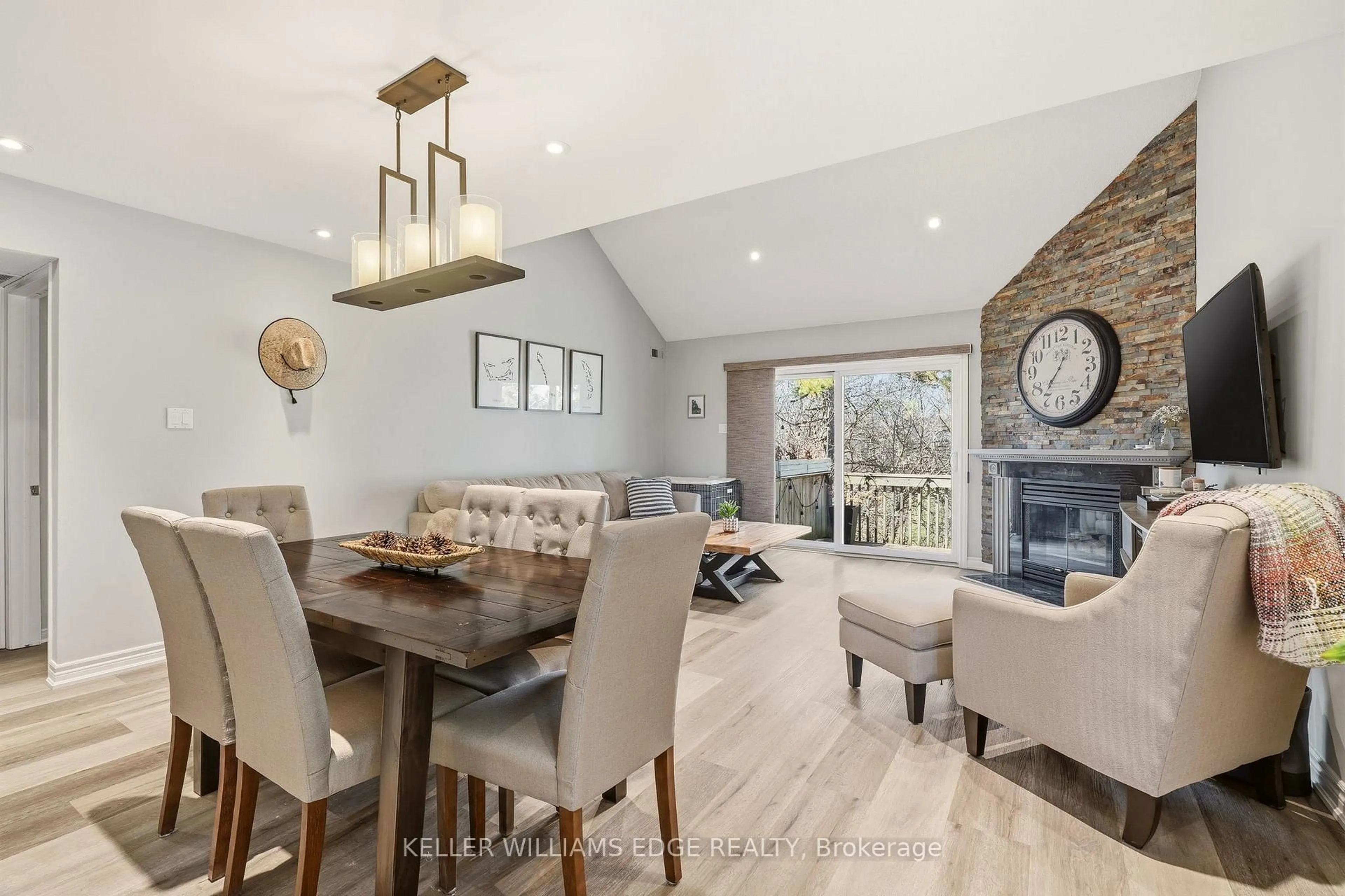 Open concept kitchen, wood/laminate floor for 2110 Cleaver Ave #235, Burlington Ontario L7M 3Z4