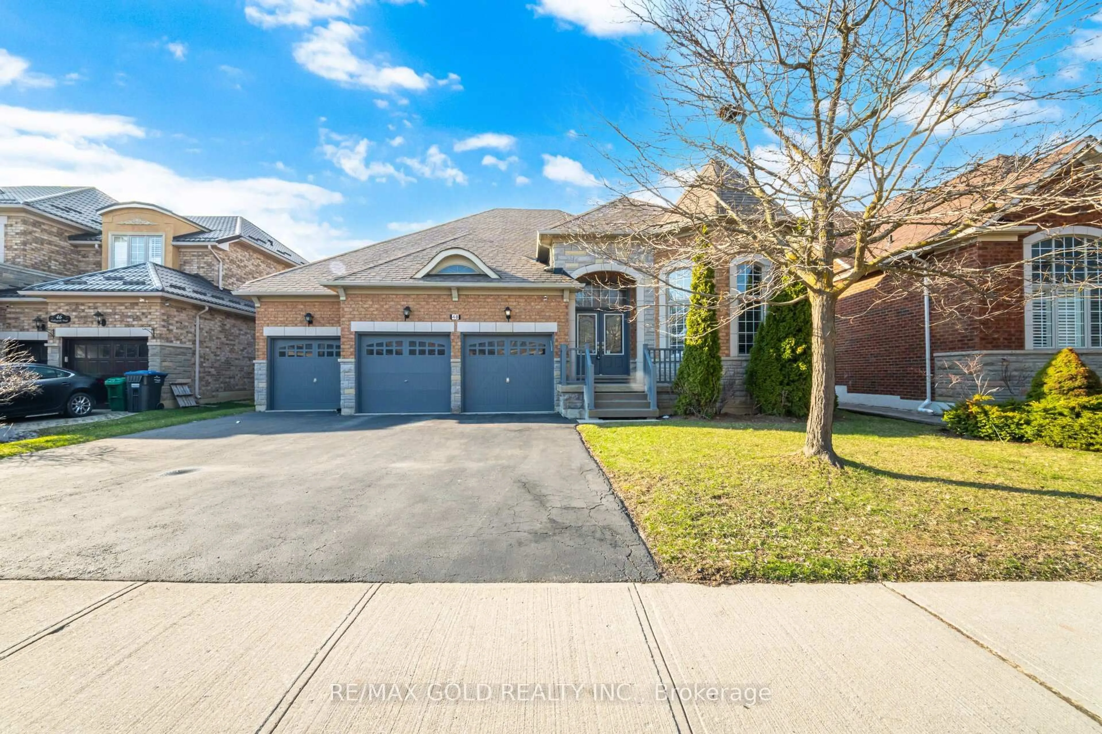 Home with brick exterior material, street for 48 Valleyside Tr, Brampton Ontario L6P 2G4