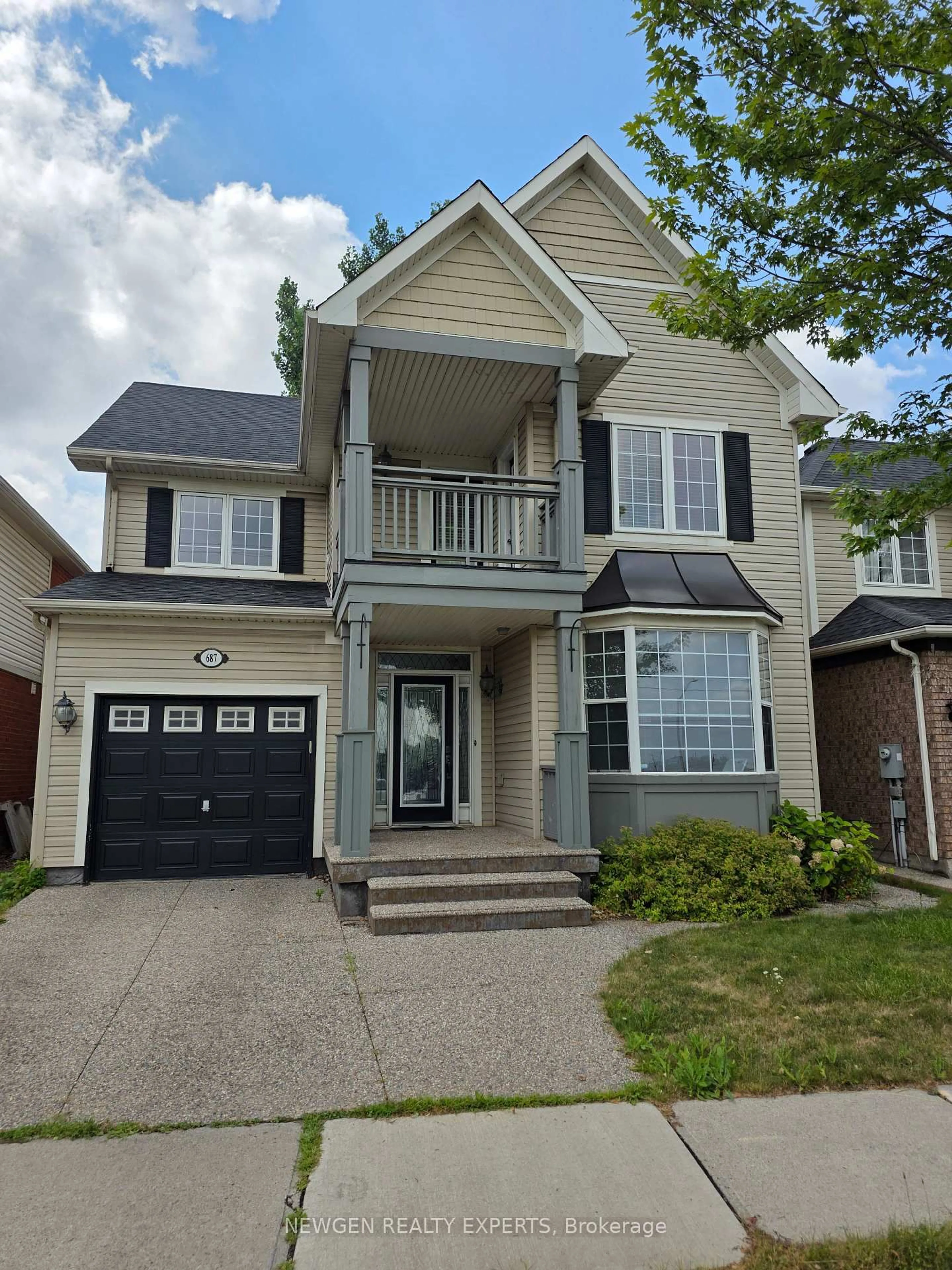 Home with vinyl exterior material, street for 687 Marley Cres, Milton Ontario L9T 5M1