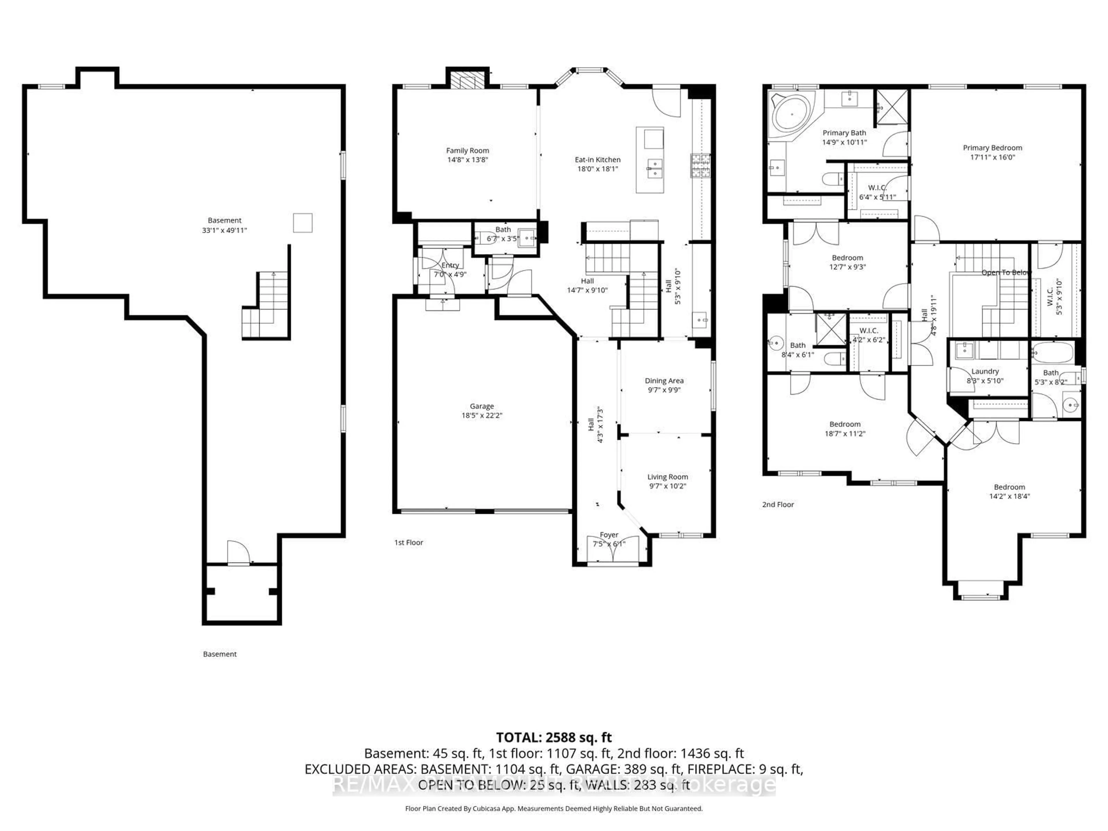 Floor plan for 5 Ezra Cres, Brampton Ontario L7A 5A6