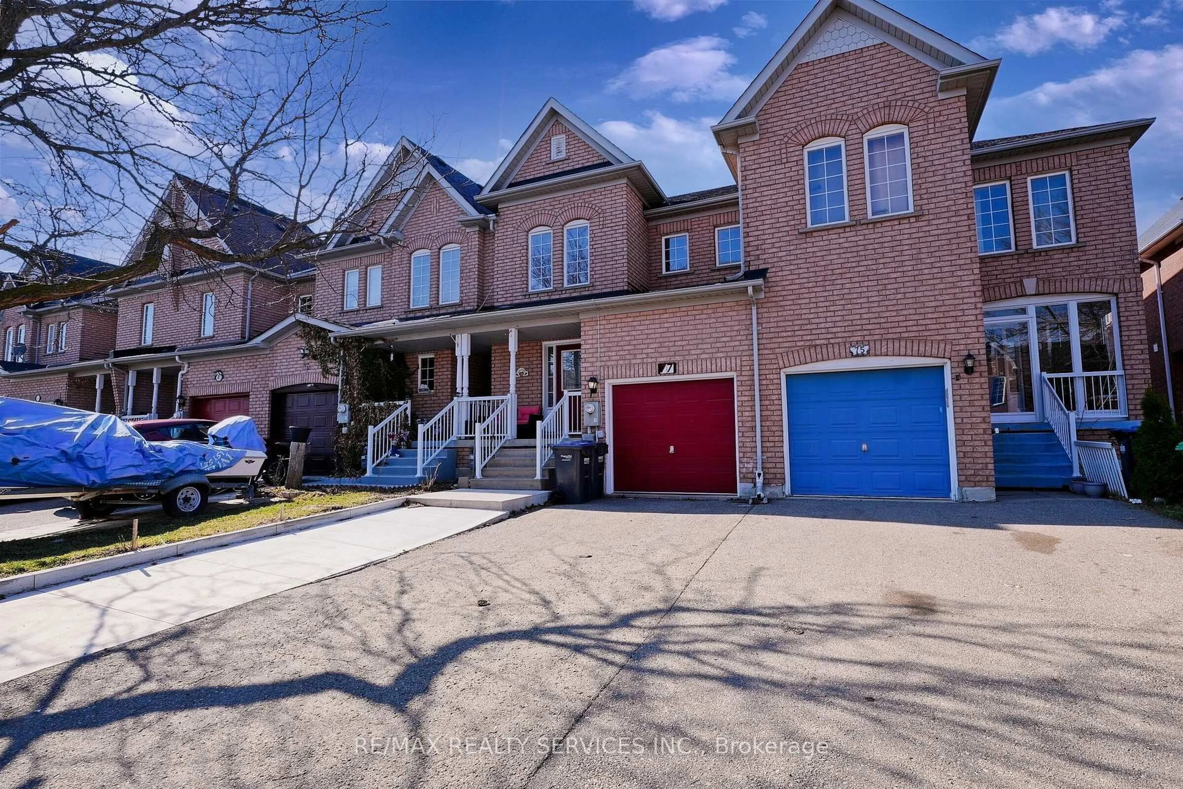 Home with brick exterior material, street for 77 Monaco Crt, Brampton Ontario L7A 1X5
