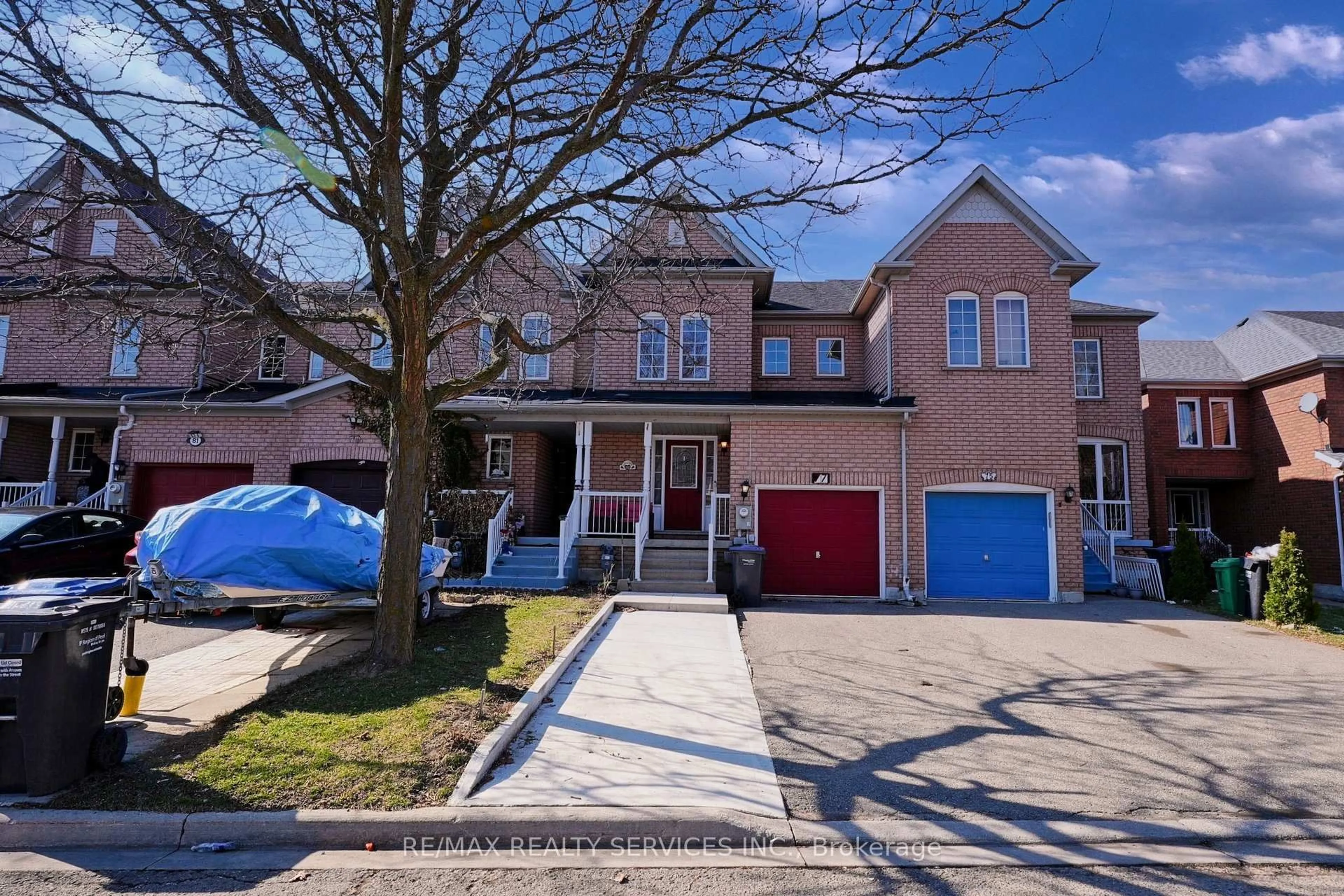Home with brick exterior material, street for 77 Monaco Crt, Brampton Ontario L7A 1X5