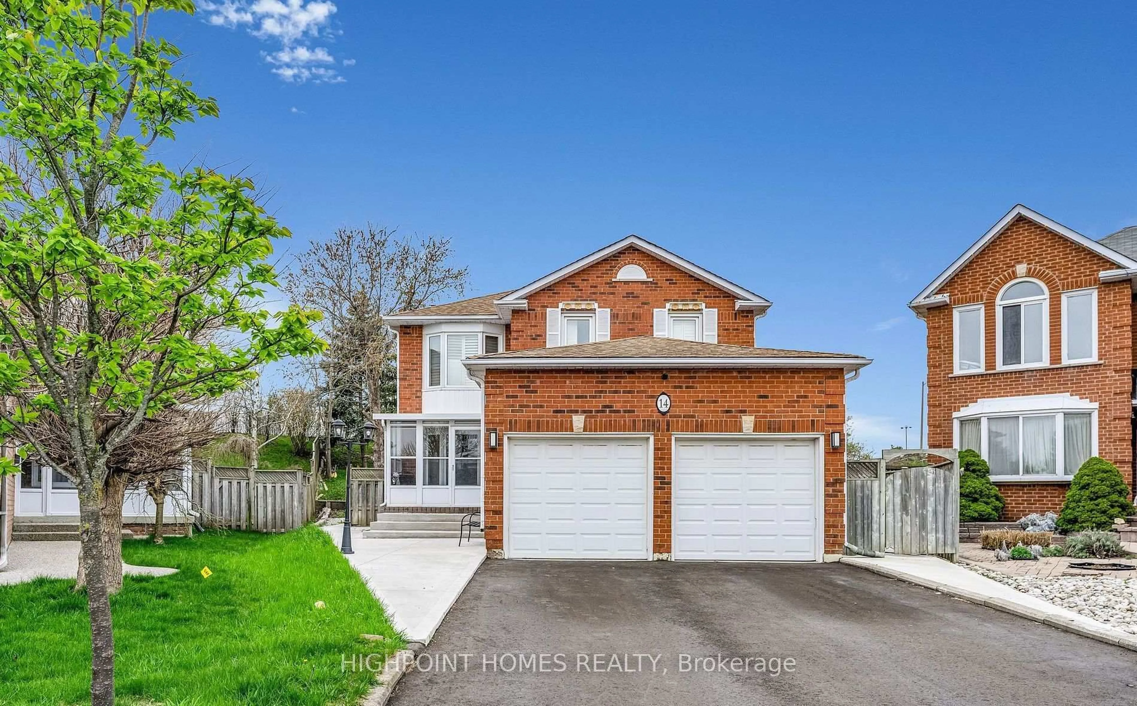 Home with brick exterior material, street for 14 Large Crt, Brampton Ontario L6S 5V2