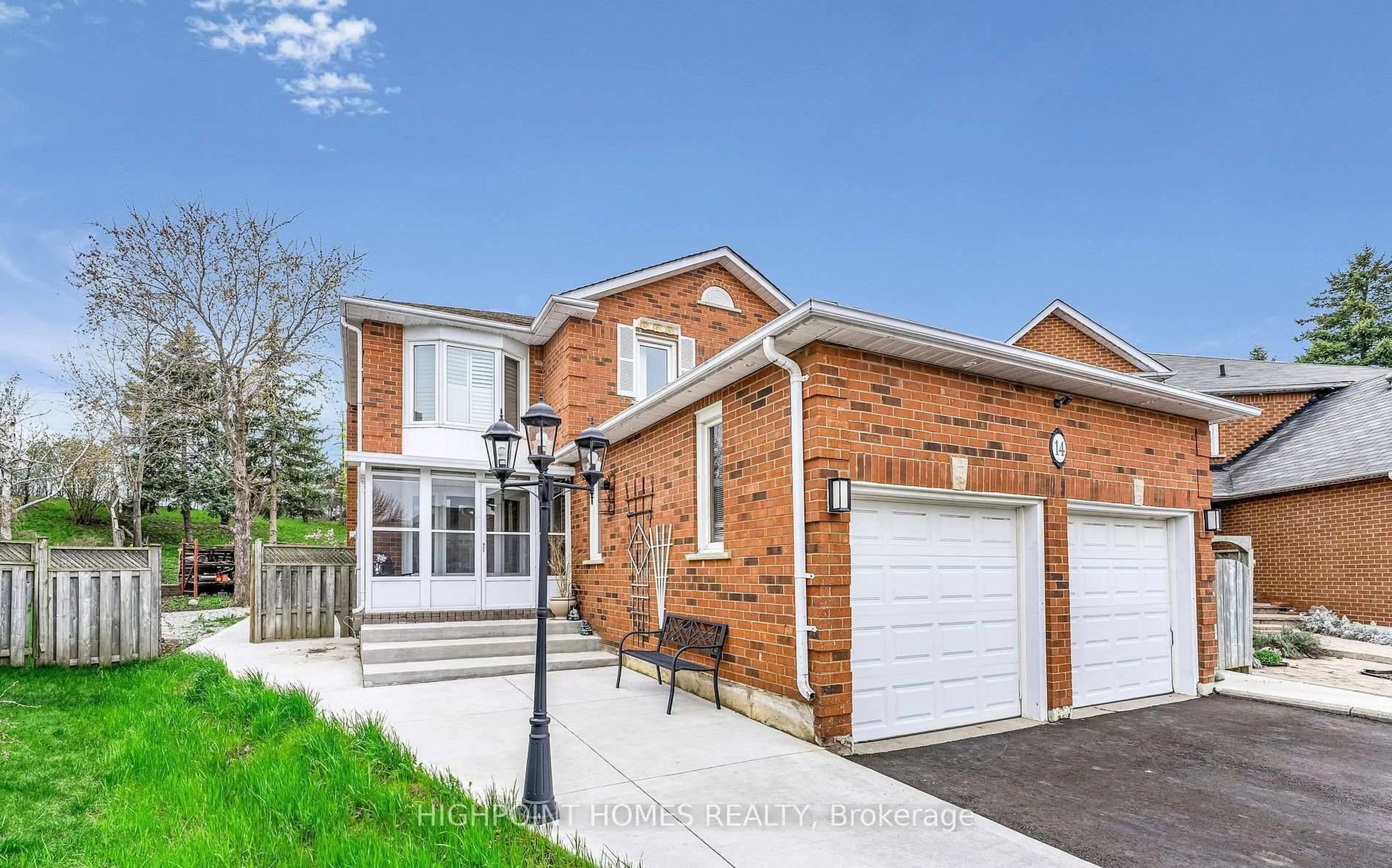 Home with brick exterior material, street for 14 Large Crt, Brampton Ontario L6S 5V2